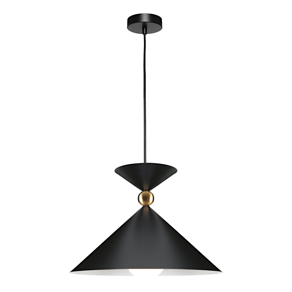 Krissy 1 Light Large Pendant Black