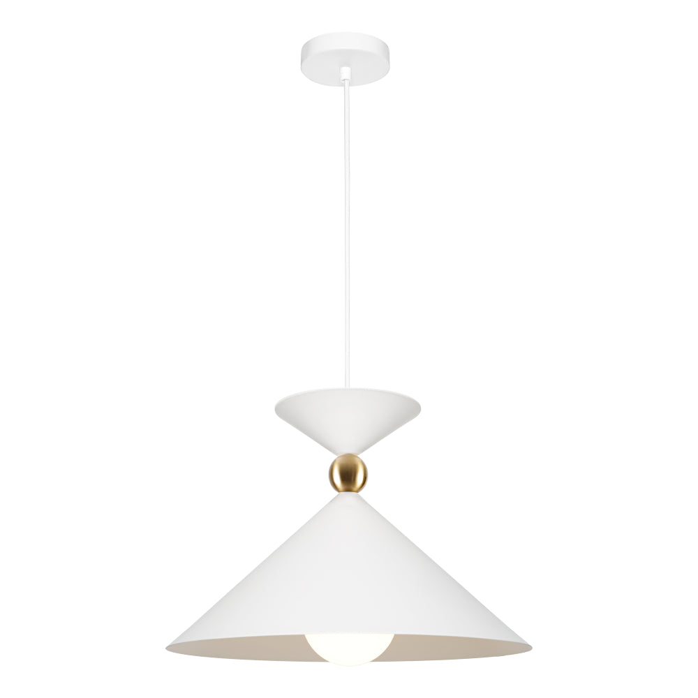 Krissy 1 Light Large Pendant White