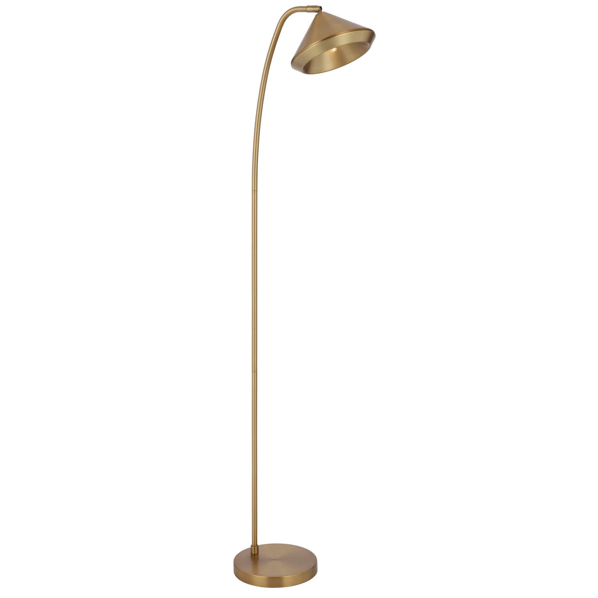 Larson White/Brass, Brass or Black/Brass G9 Floor Lamp
