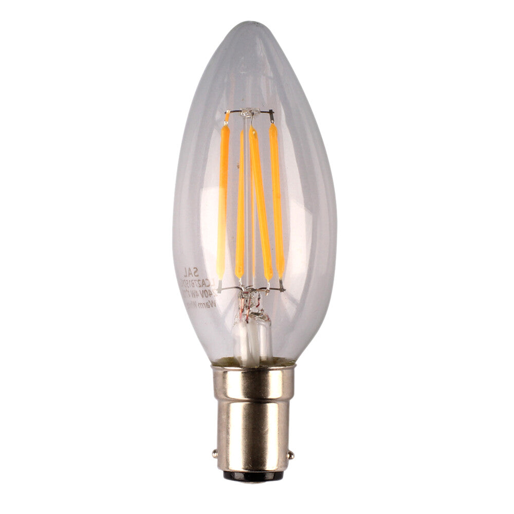 LED Candle 4W B15 DL Clear Dimmable