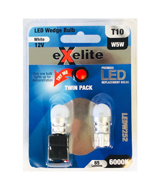 Exelite LED Wedge Auto / Vehicle Globes (2pcs Pack)