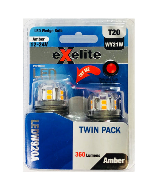Exelite LED Wedge Auto / Vehicle Globes (2pcs Pack)