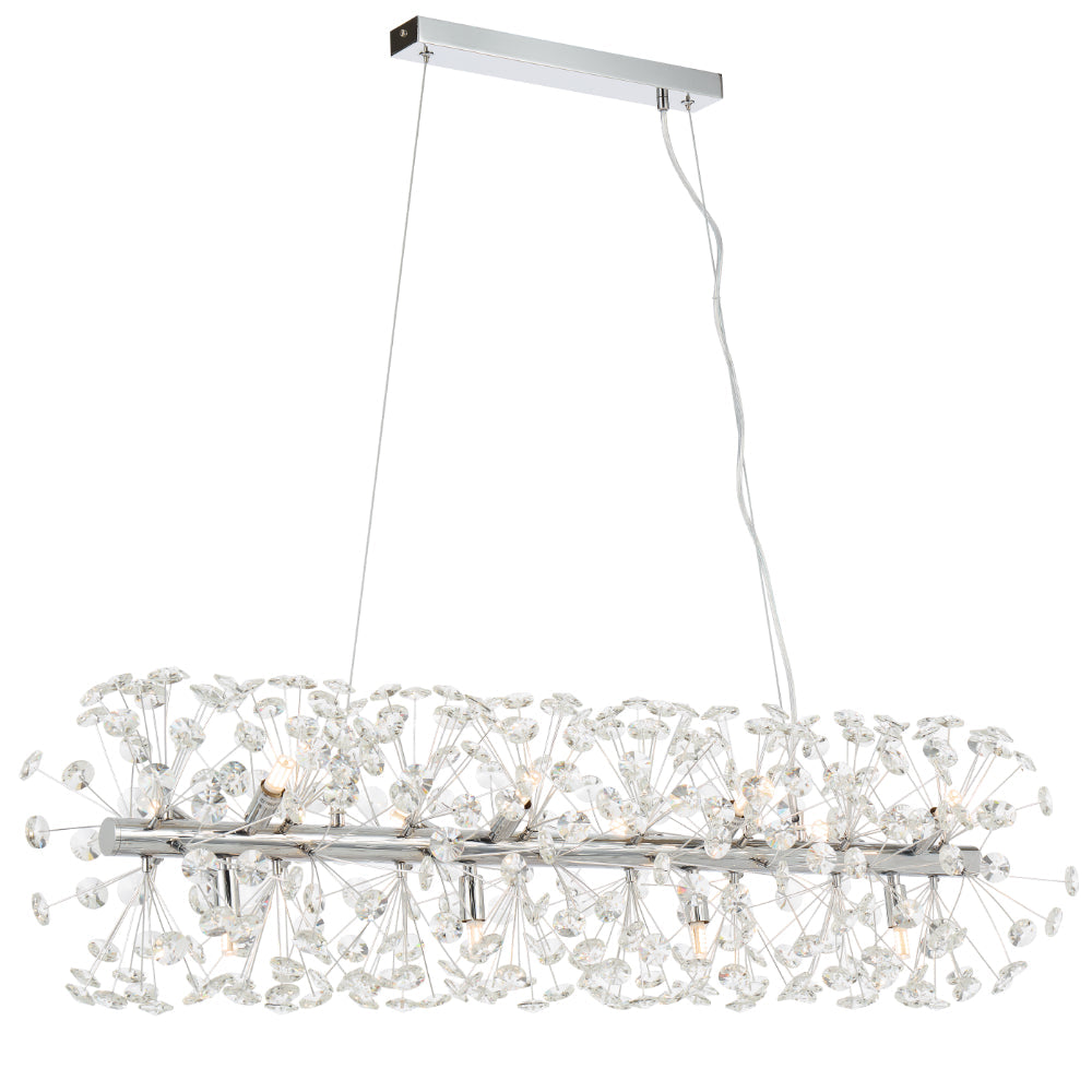 LERIDA 12 LIGHT RECTANGULAR PENDANT