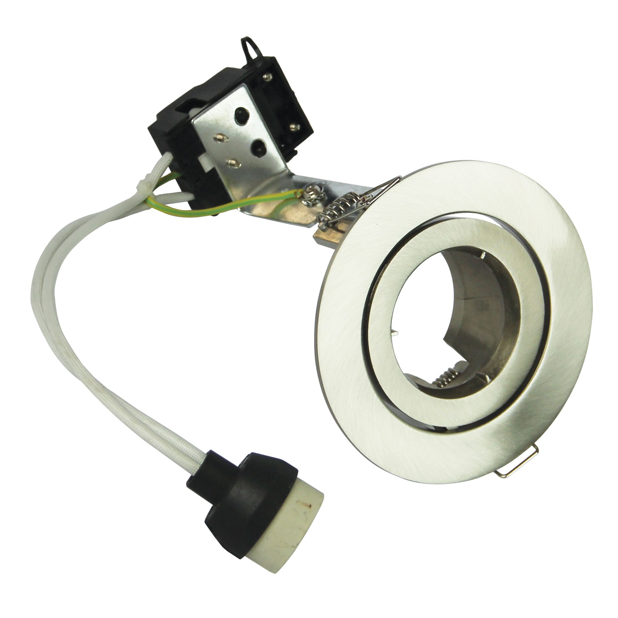 Trim Only Chip Adjustable Brushed Chrome LED Ready Recessed