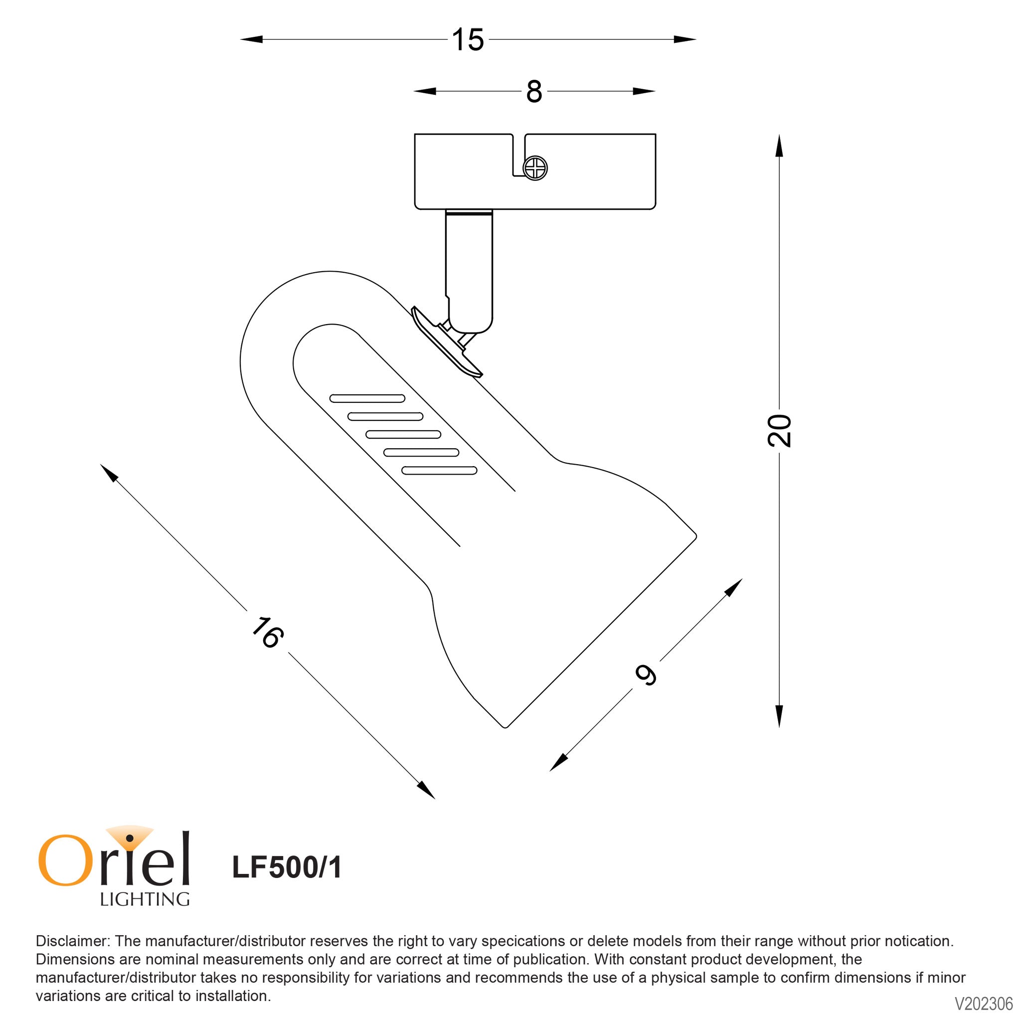 Profile White 1 Light Classic R80 Spotlight