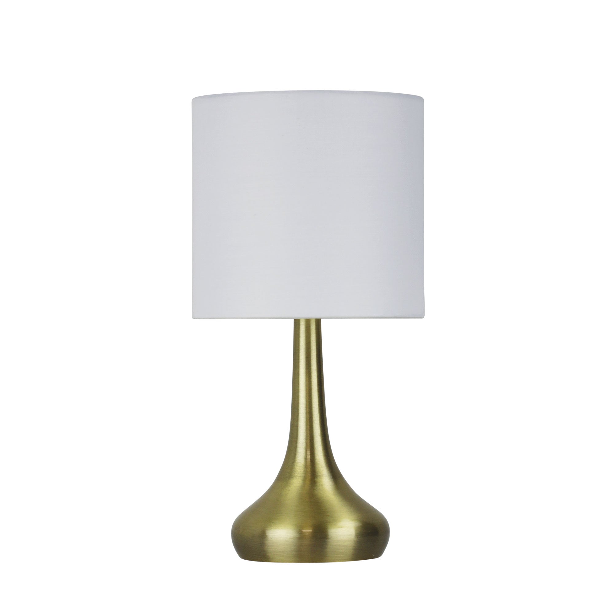 Lola On / Off Touch Lamp In Antique Brass Finish