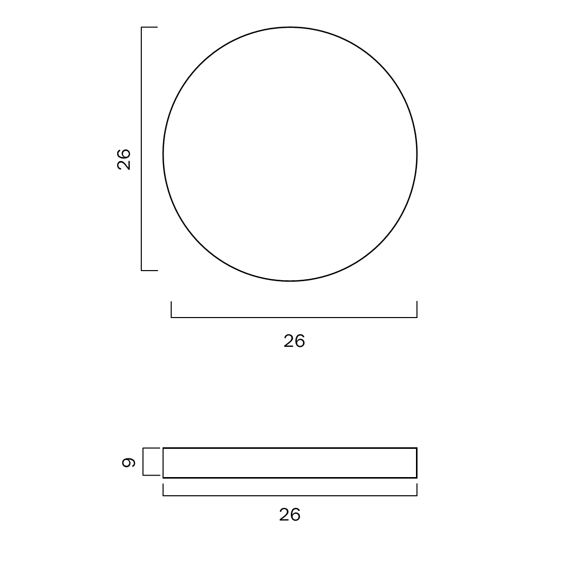 Lilac 28 Clear Acrylic 18W CCT LED Oyster