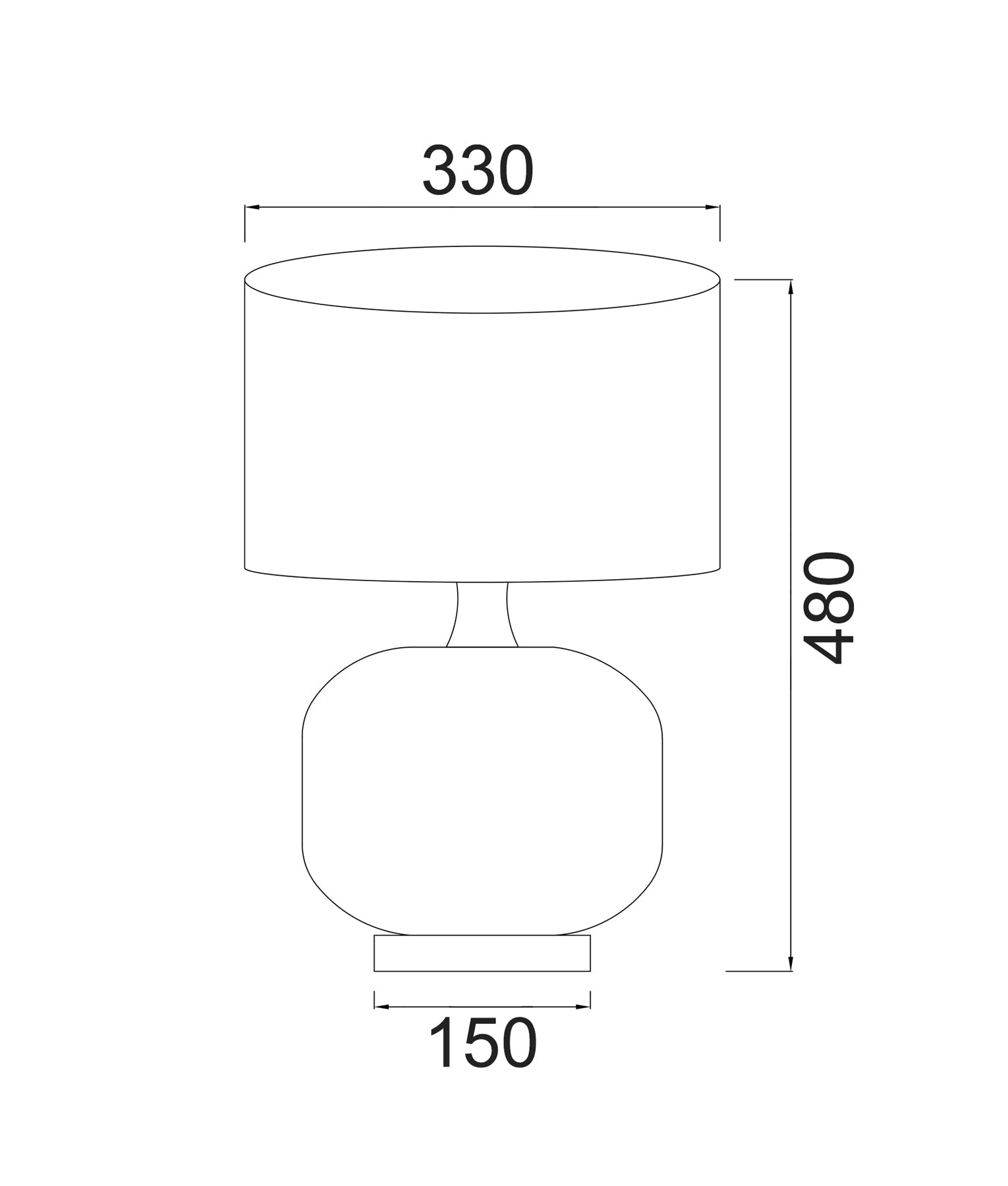 LUSSO: Interior Black Drum Shade Ceramic Base with Antique Brass Highlight Table Lamps