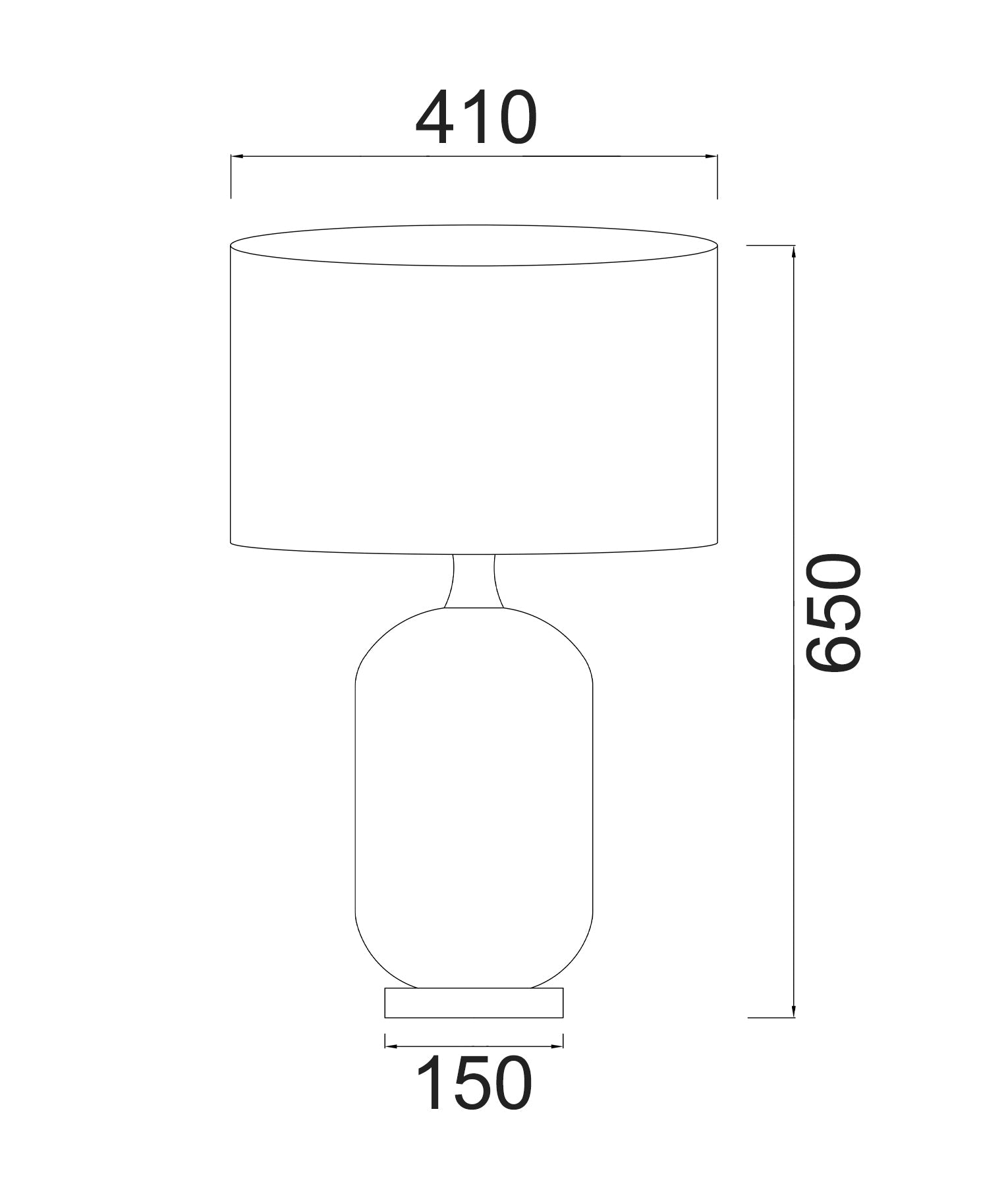 LUSSO: Interior Black Drum Shade Ceramic Base with Antique Brass Highlight Table Lamps