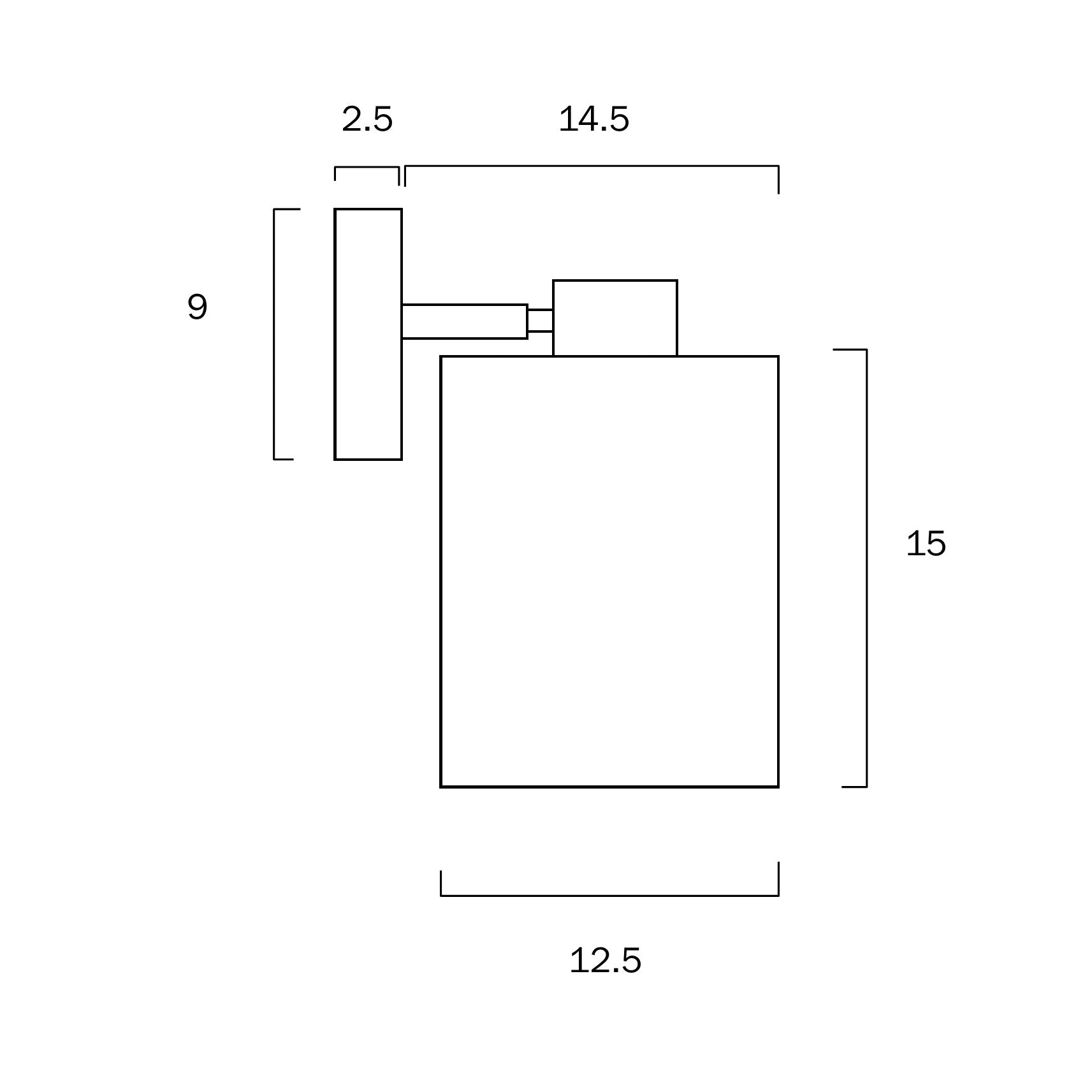 Malone Nickel, Black or Antique Gold Wall Lamp with White Fabric Shade