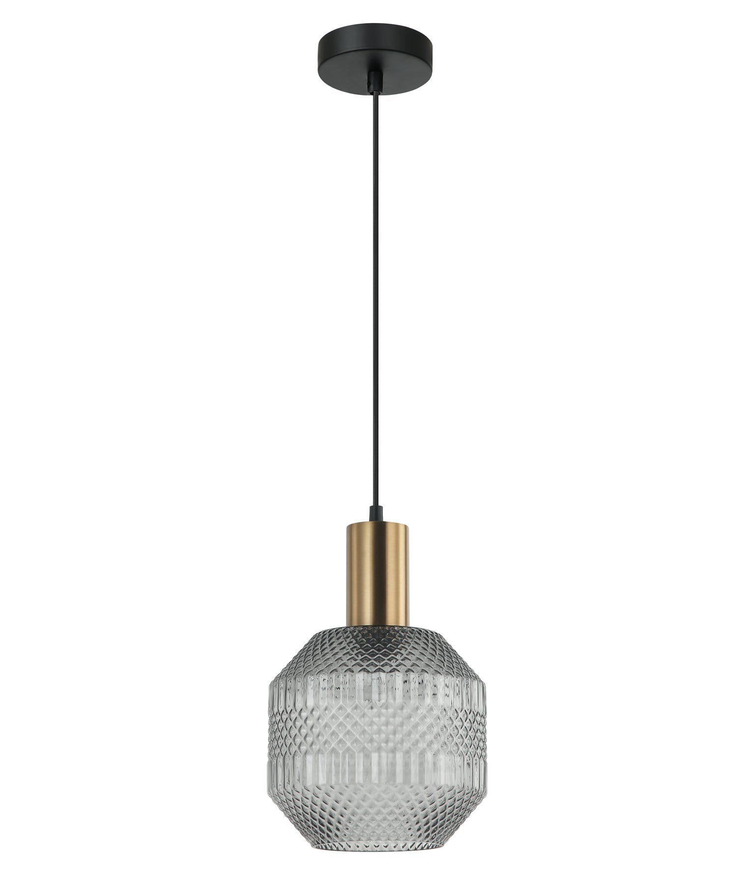 MARACA: Interior Glass Jar With Quadrilateral Segment Pendant Lights