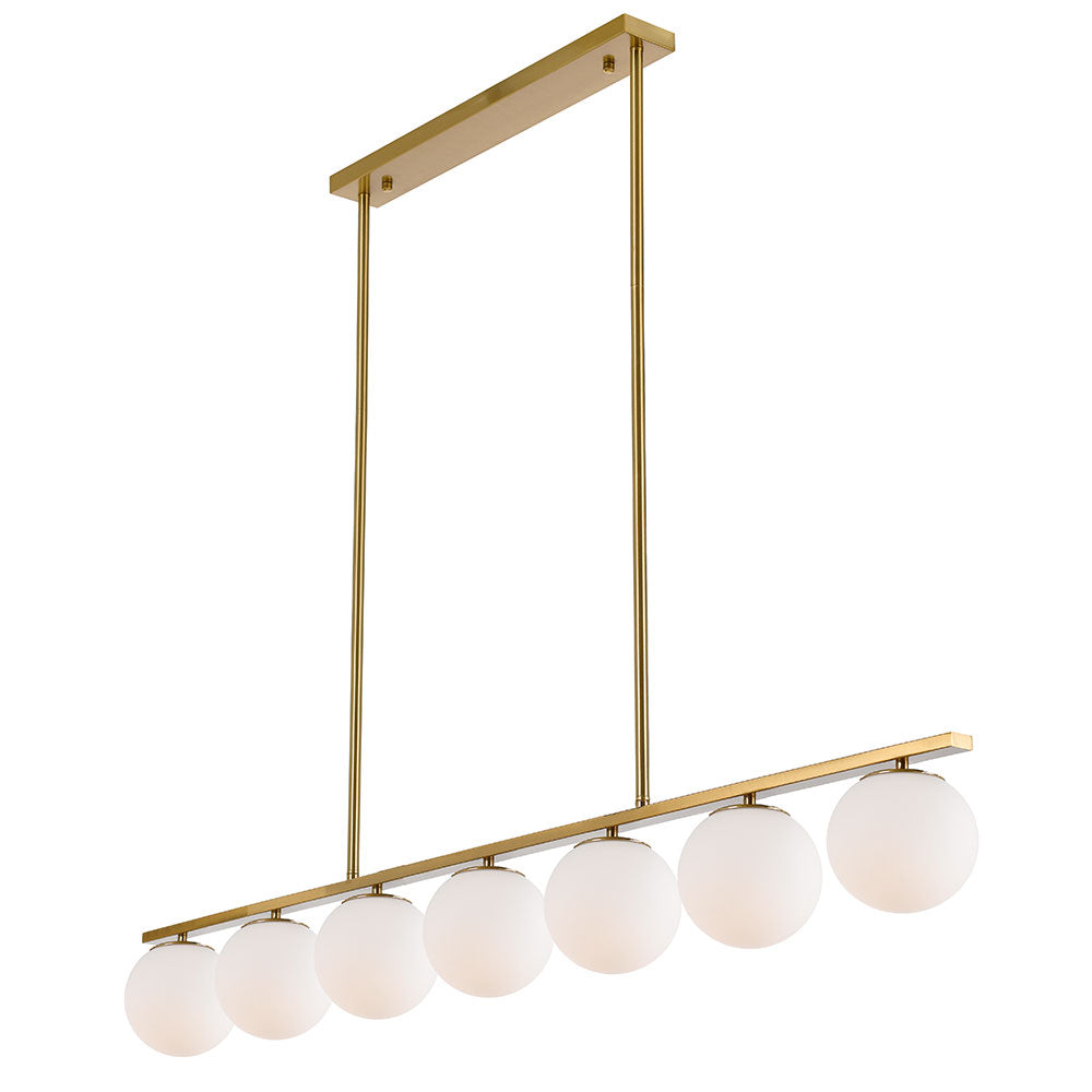 Marsten Black or Antique Gold 7 Light Bar Pendant