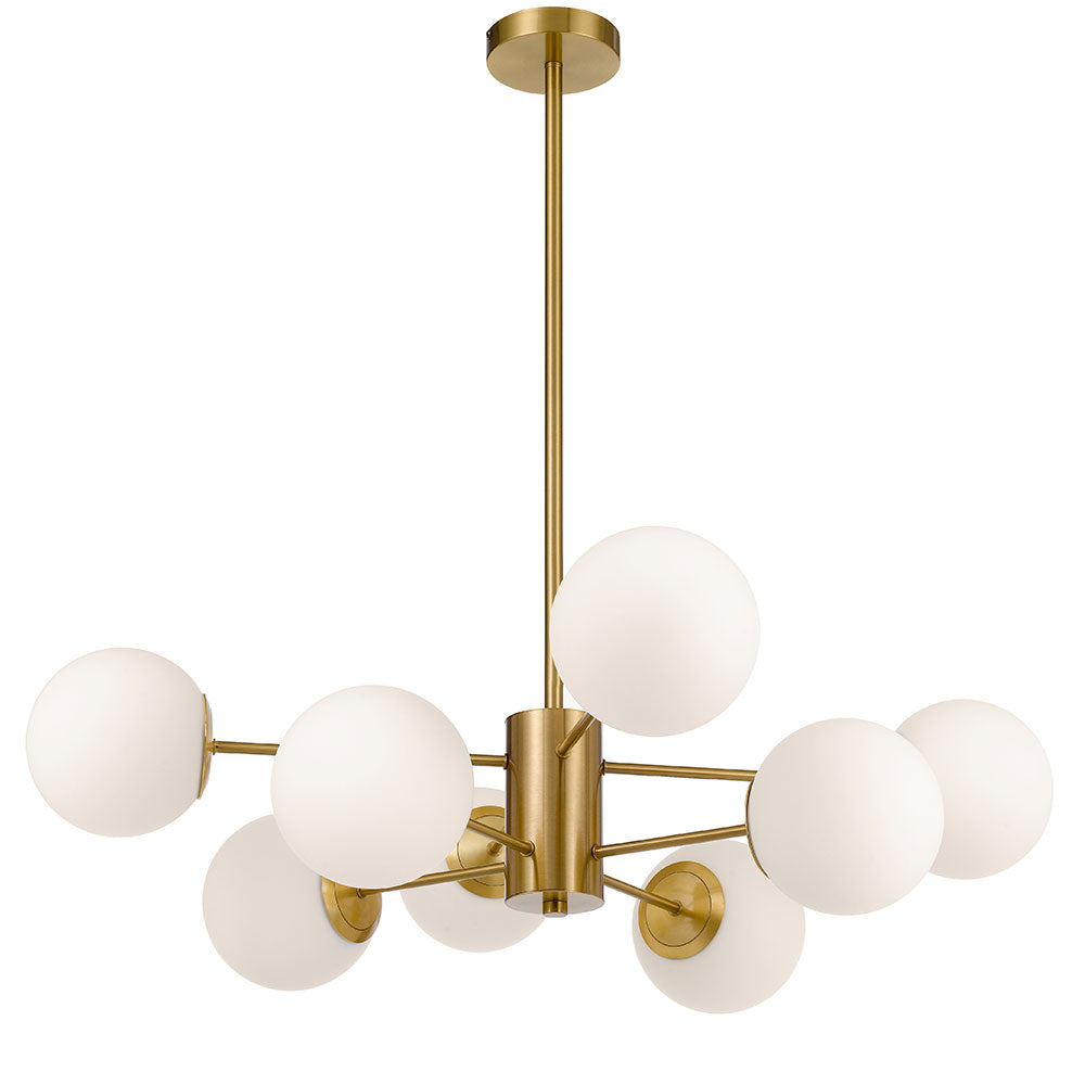 Marsten Black or Antique Gold 8 Light Pendant