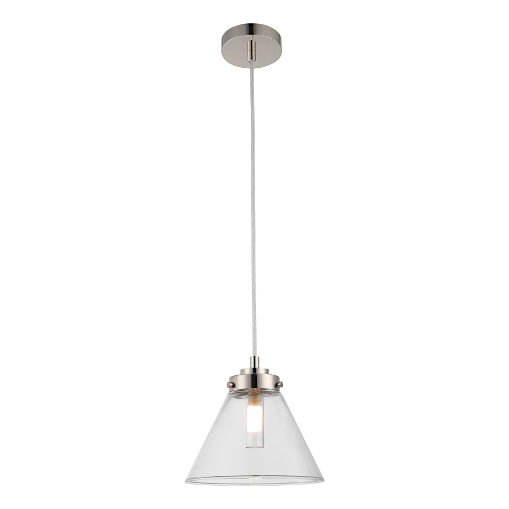 Matisse 1 Light Pendant Polished Nickel