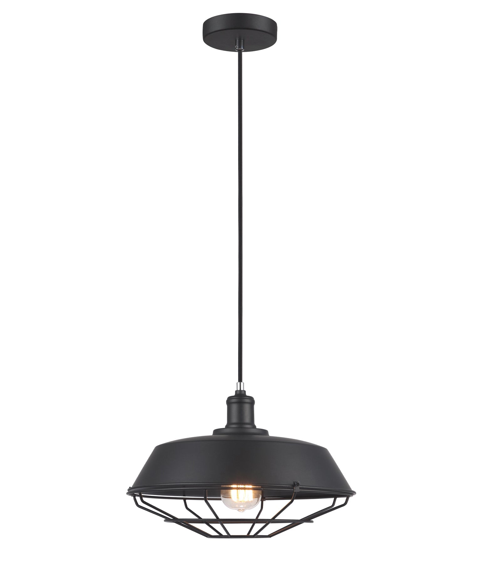 MATRIX: Industrial Iron Dome & Cage Pendant Lights