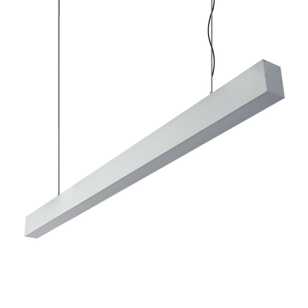 Max-50 Down Pendant Profile 17.3W 1M C/W Opal Aluminium Tunable/Dali