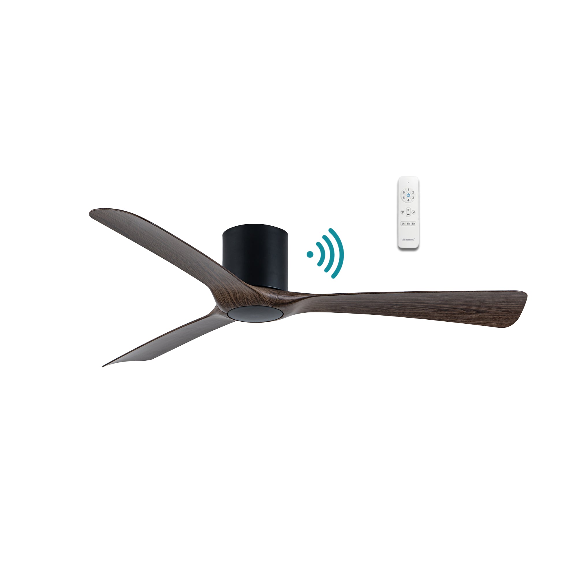 Fresno DC Close to Ceiling 3 ABS Blade 1320mm Hugger WIFI & Remote Control Ceiling Fan