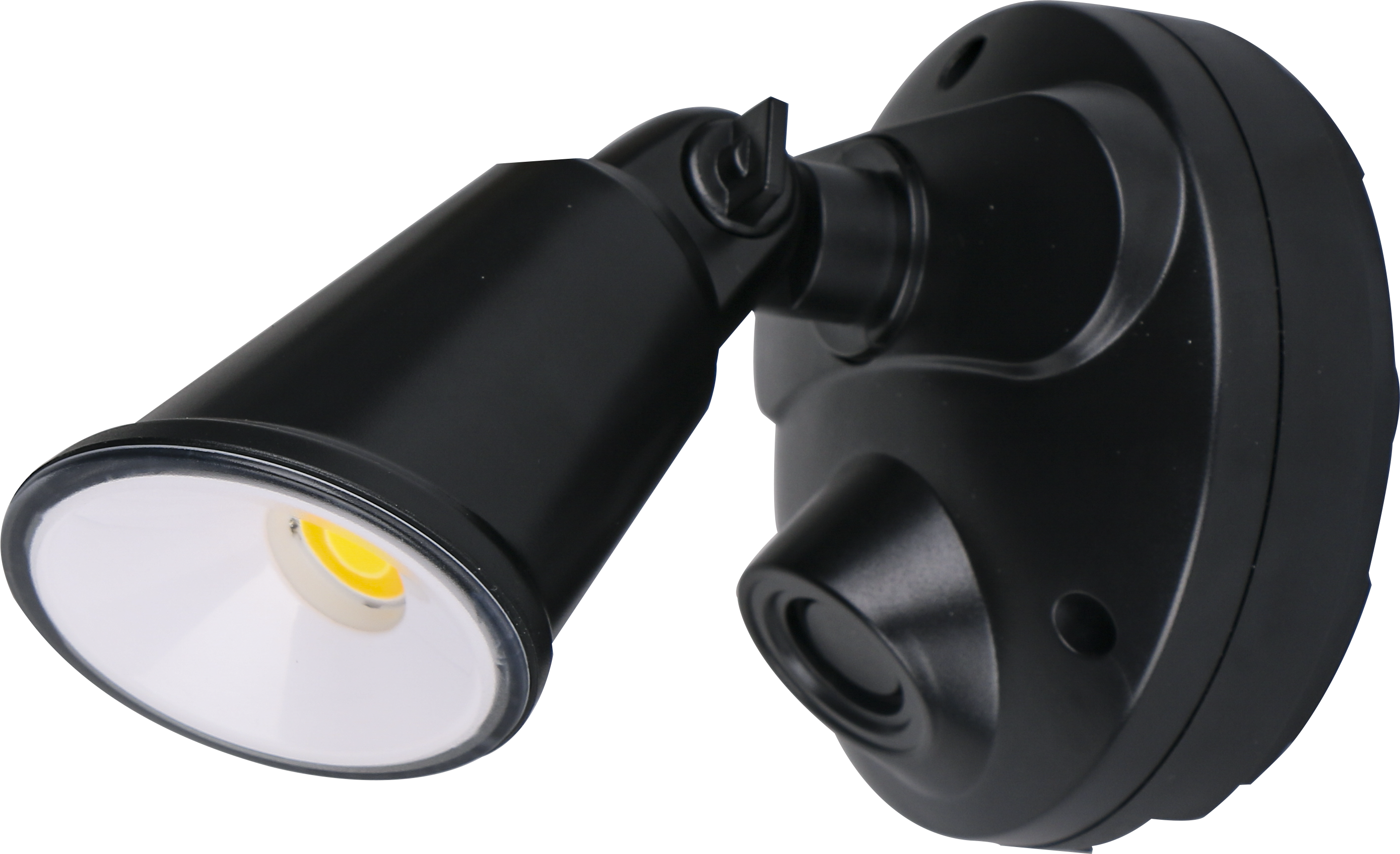 Defender Single Spot LED Outdoor Flood Light 10w Tricolour Matt Black