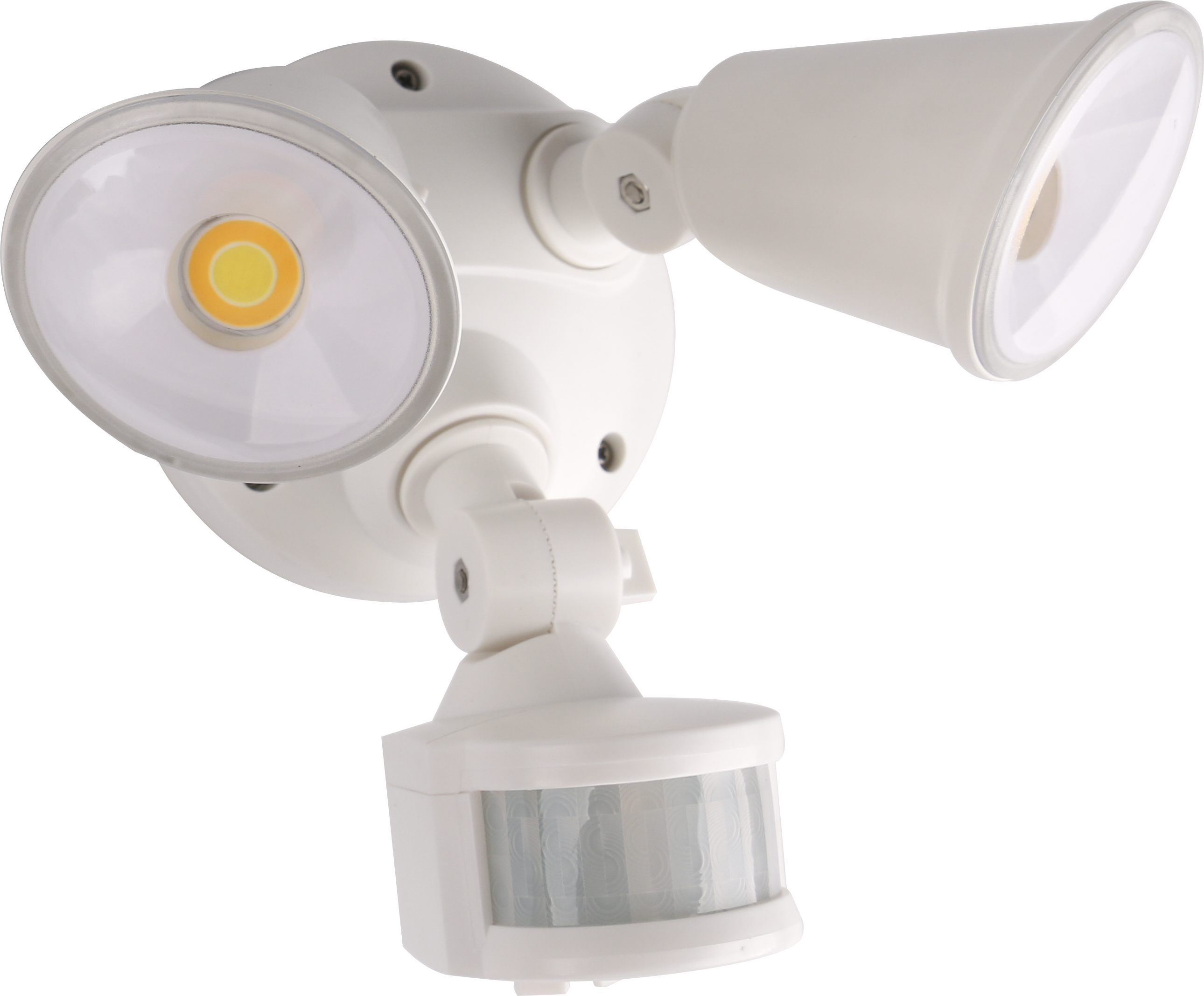 Defender Double Spot LED Outdoor Flood Light 2 x 10w Tricolour Sensor White