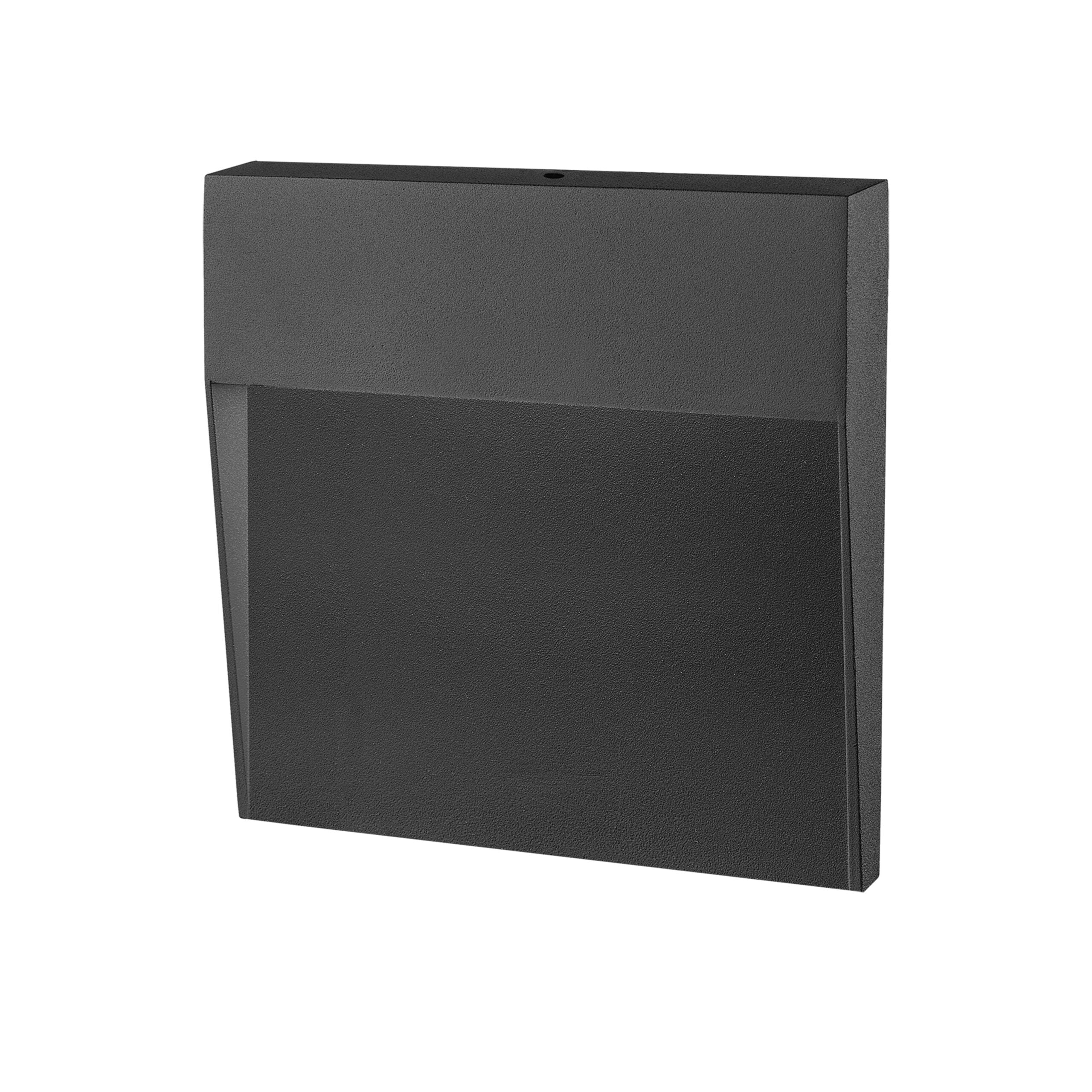 Regis 4W LED Tricolour Surface Mount Step Light Matt Black