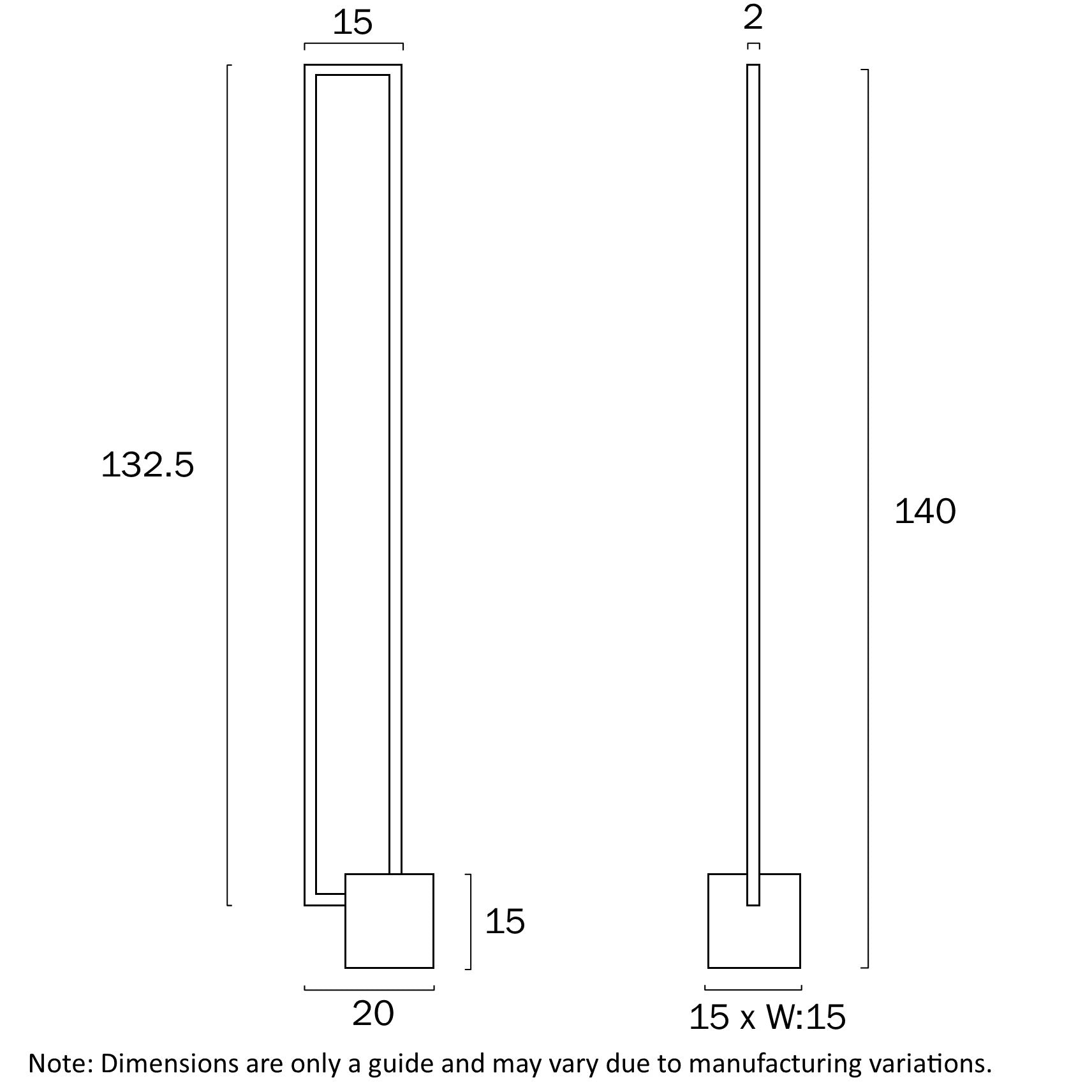 Modric Grey or Gold/Black 24W 3000K Floor Lamp