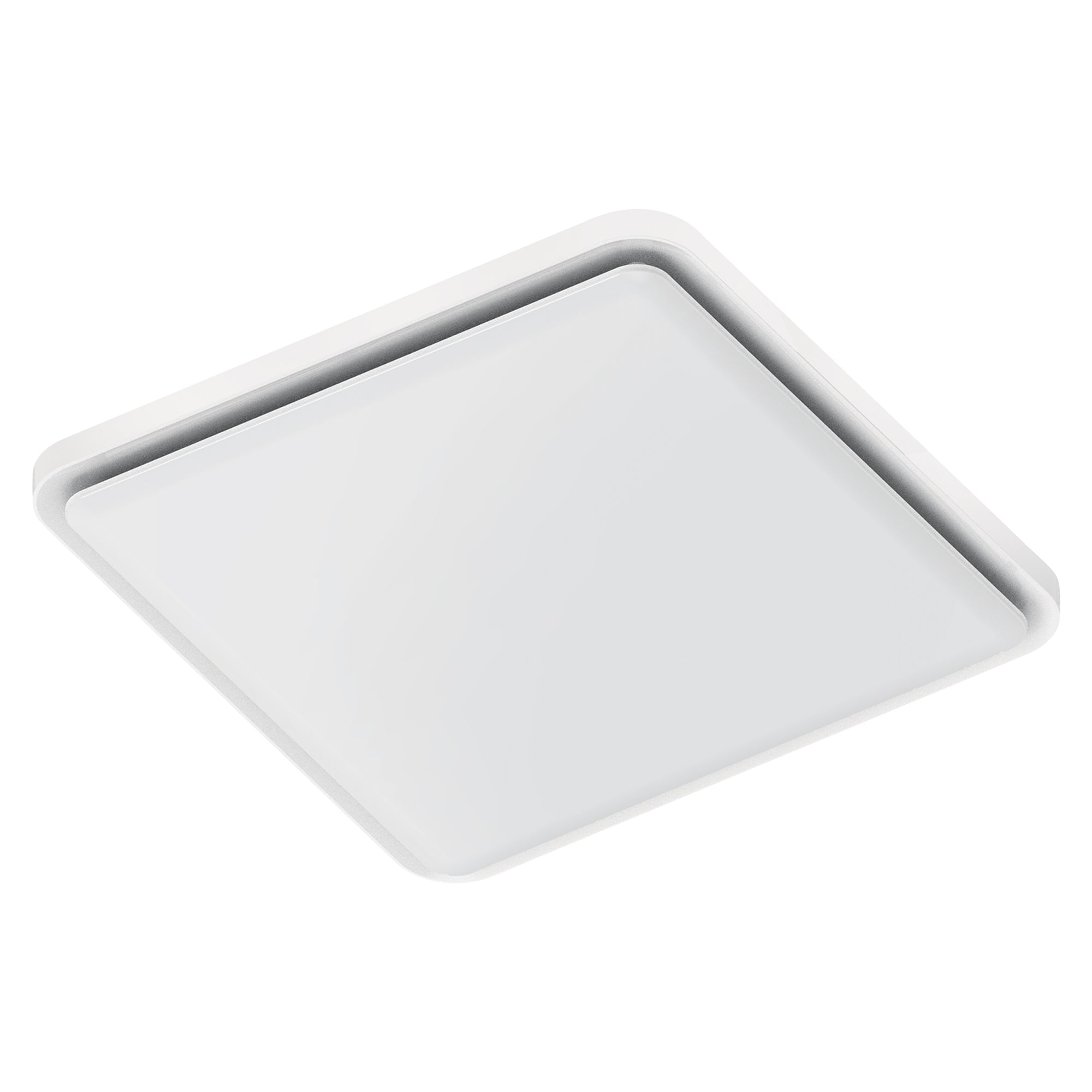Saturn Square 250mm Exhaust Fan White