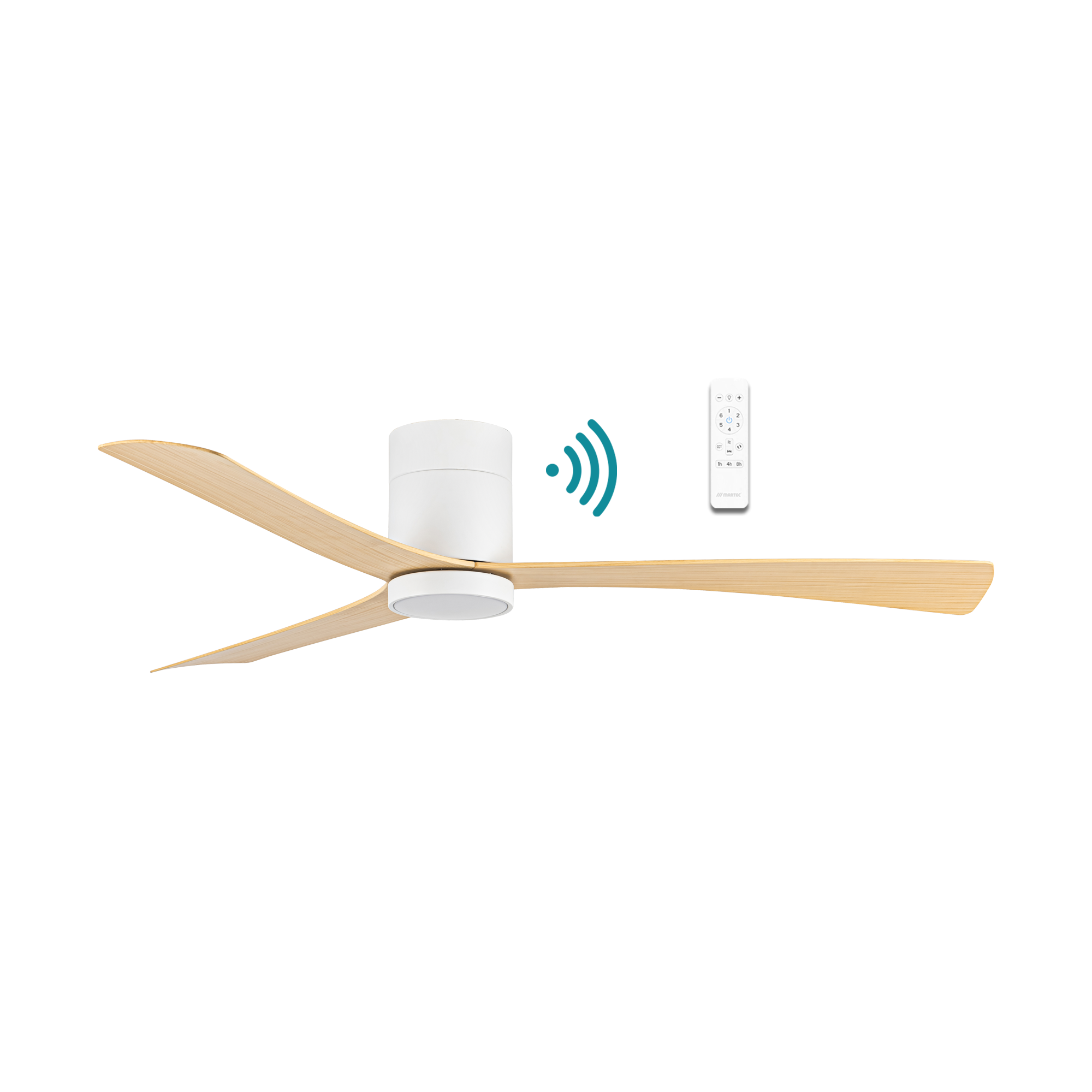 Metro DC Close to Ceiling 3 ABS Blade 1320mm Hugger WIFI & Remote Control Ceiling Fan