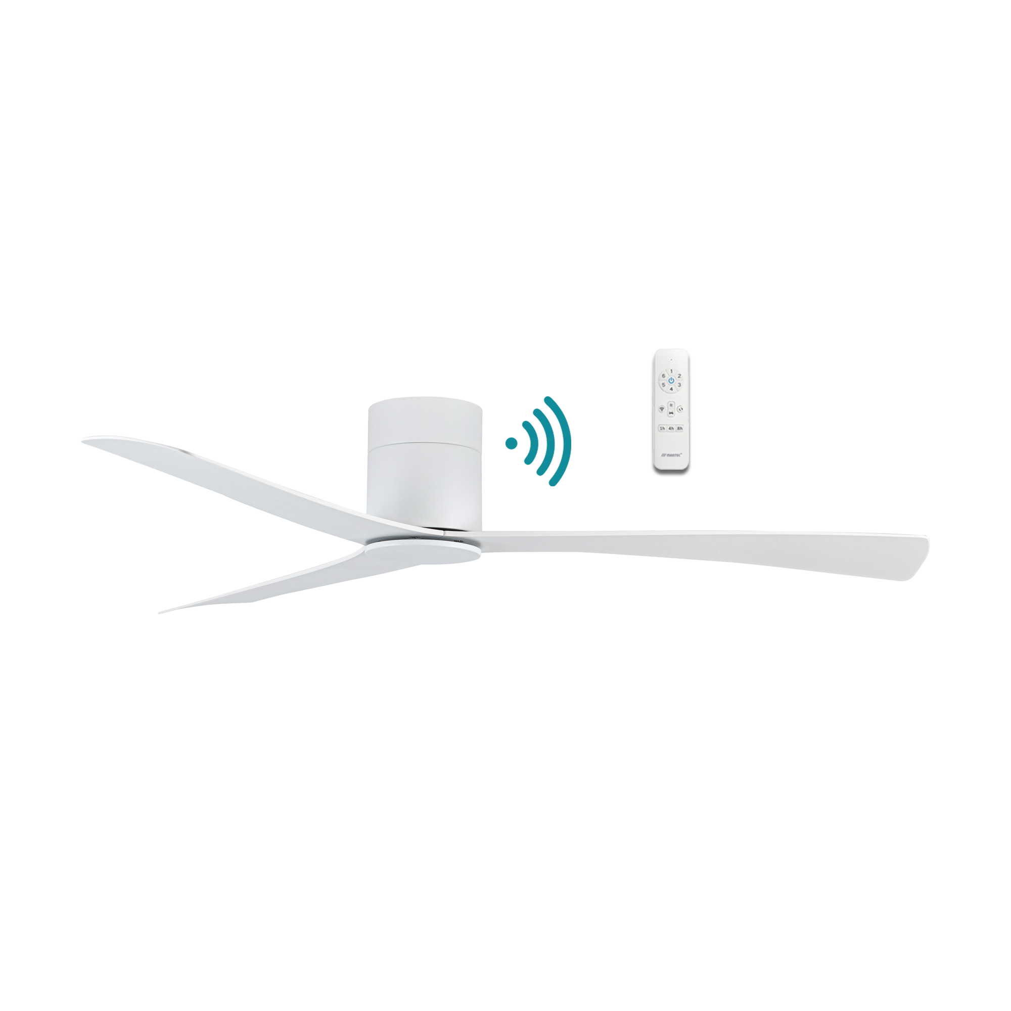 Metro DC Close to Ceiling 3 ABS Blade 1320mm Hugger WIFI & Remote Control Ceiling Fan