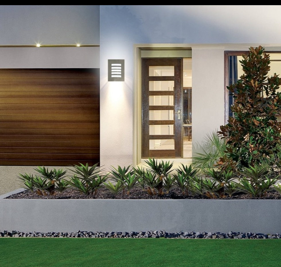 NED: Exterior Grilled Surface Mounted Wall Lights IP54