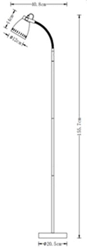 Nova Floor Lamp In a Range of 6 Colours