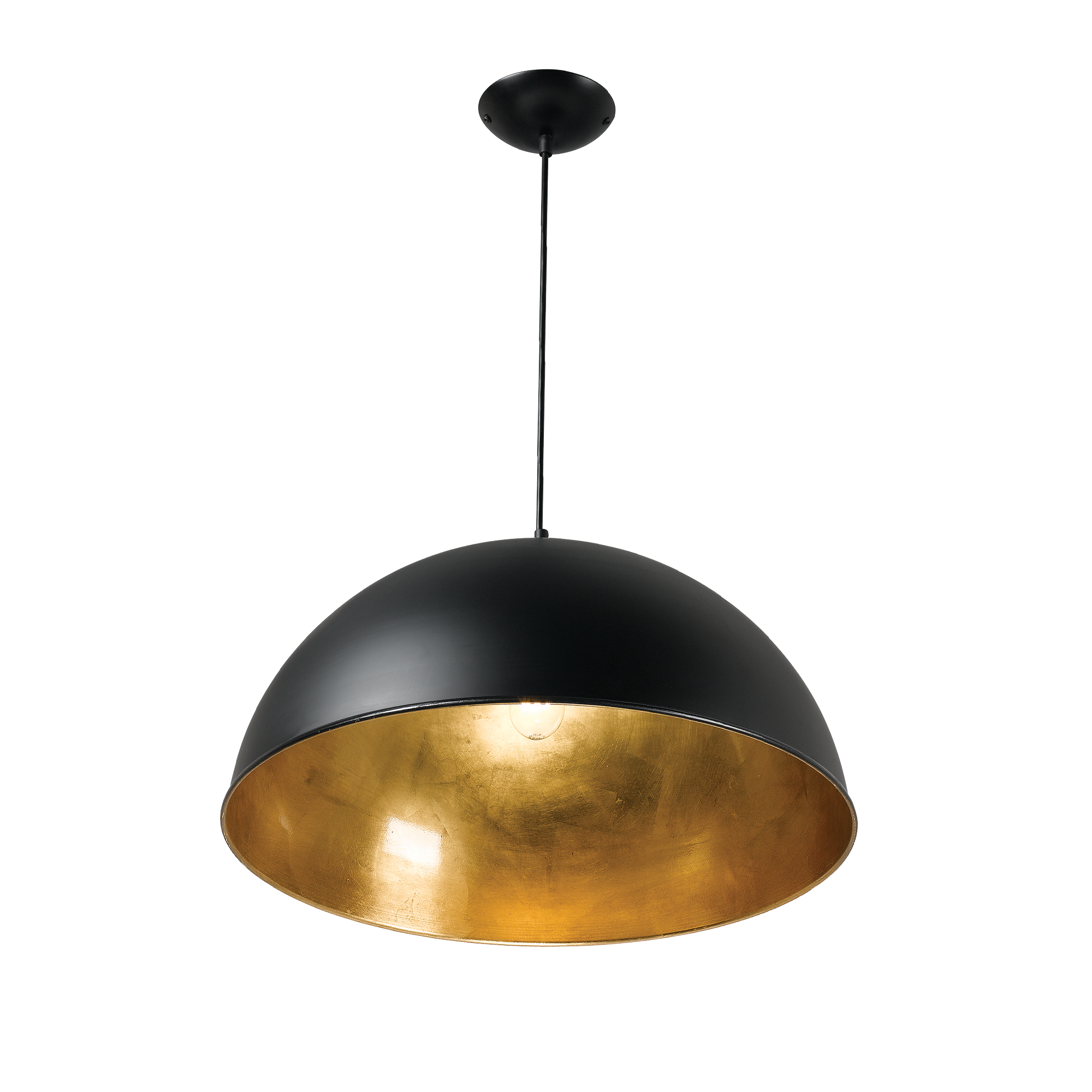 Newport 1 Light E27 Dome Pendant
