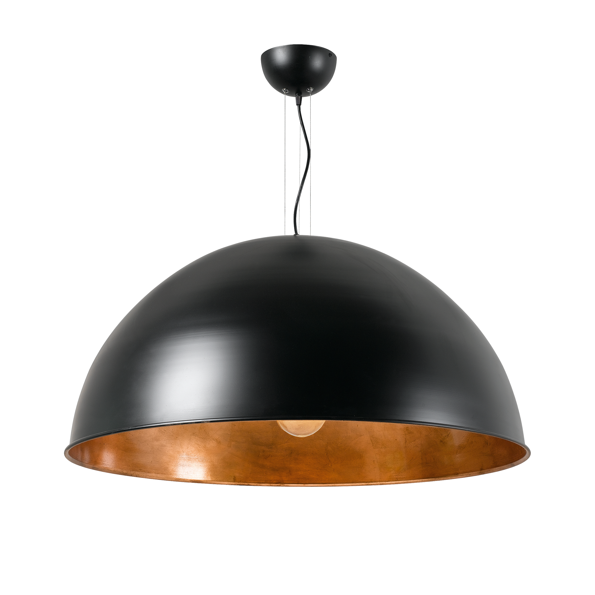 Newport 1 Light E27 Dome Pendant