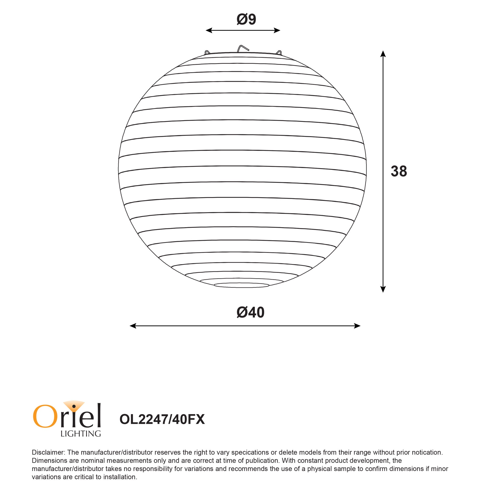 Kanto.40 Flax Linen Pendant Shade Only