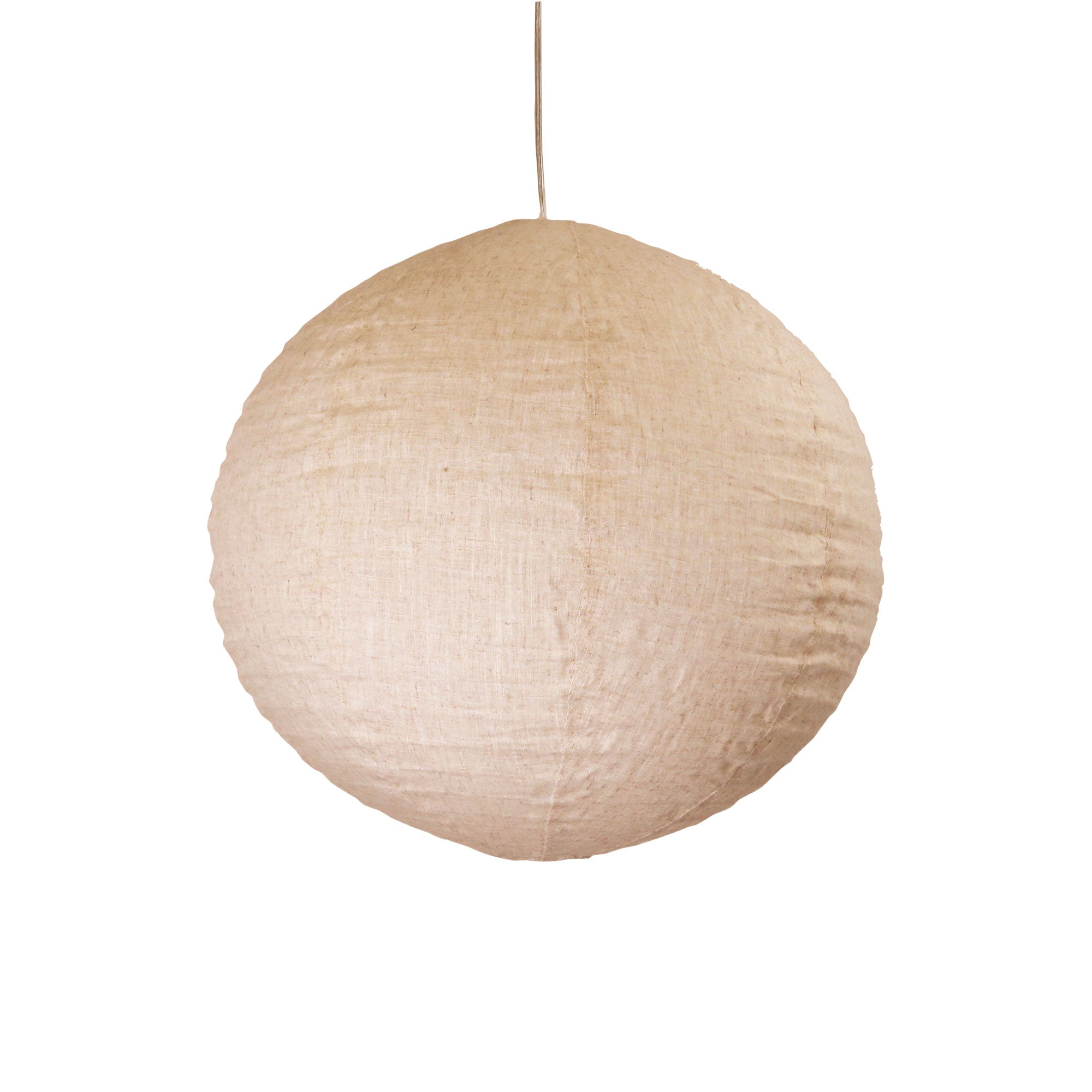 Kanto 60 Round Flax White Linen Shade Only