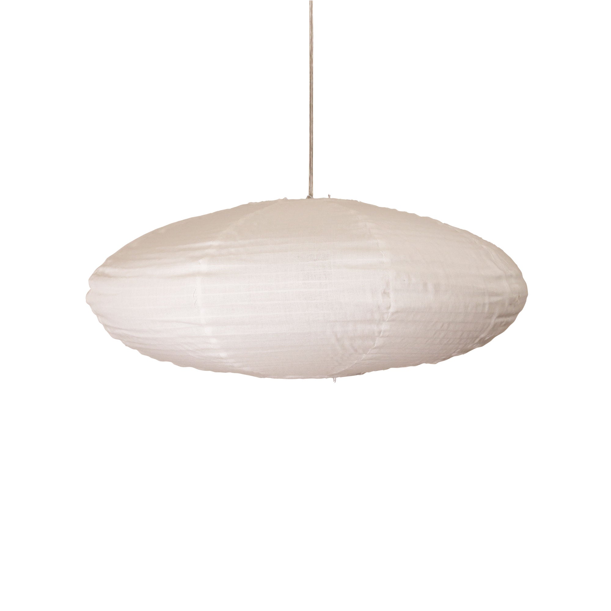 Kanto 60 Oval White Linen Shade Only