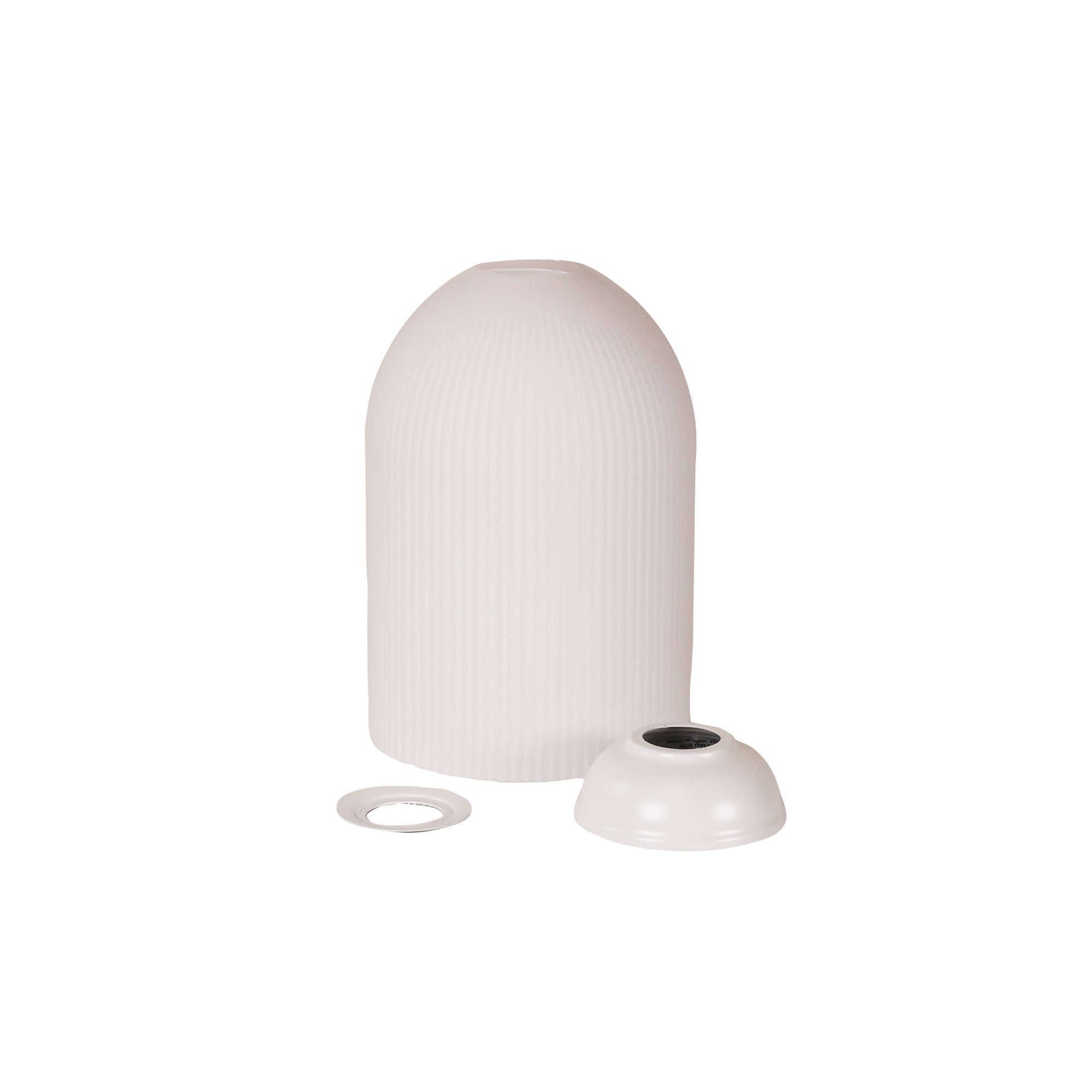 Arley White & Opal Ribbed Glass DIY