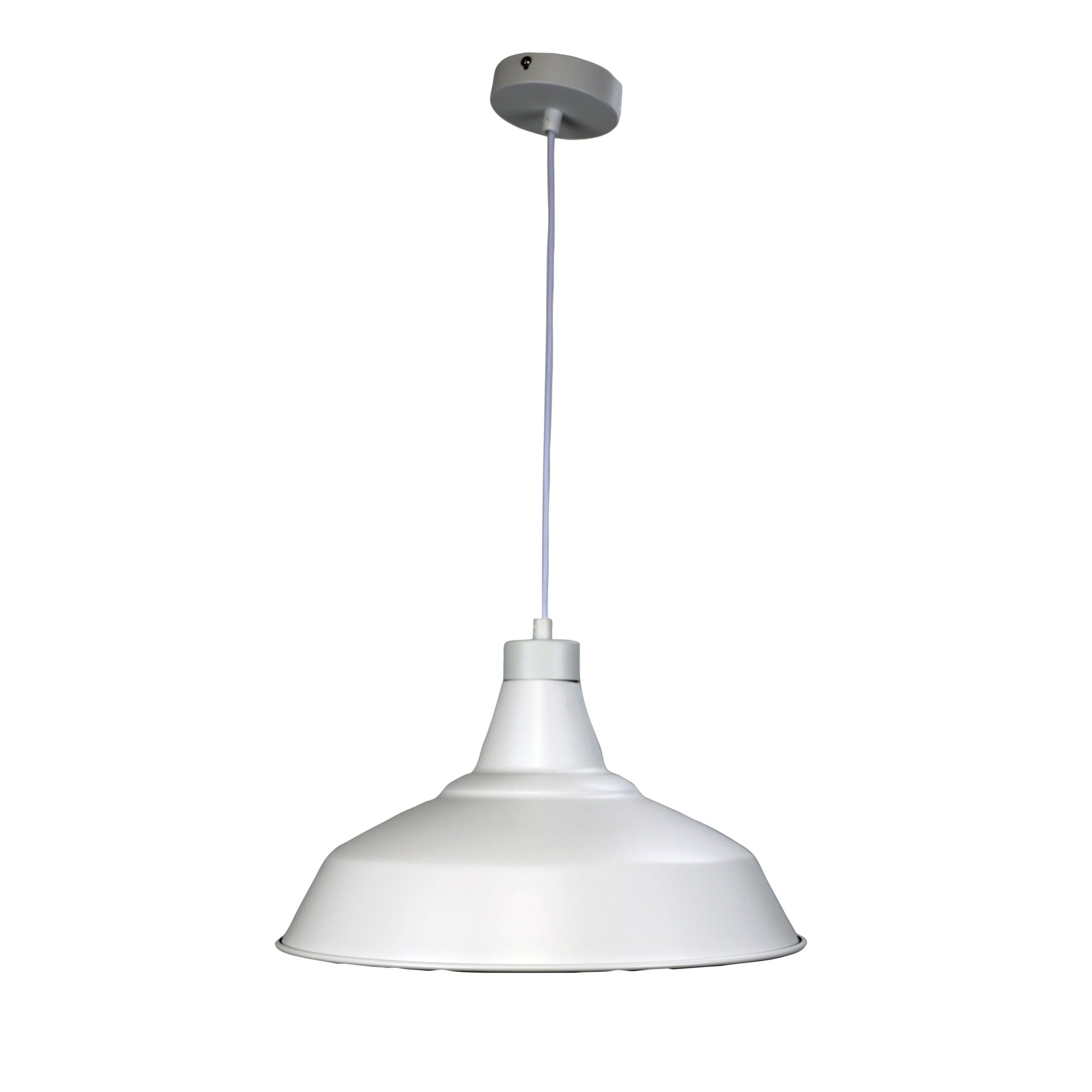 Warehouse.39 White Industrial Vintage Pendant Shade Only