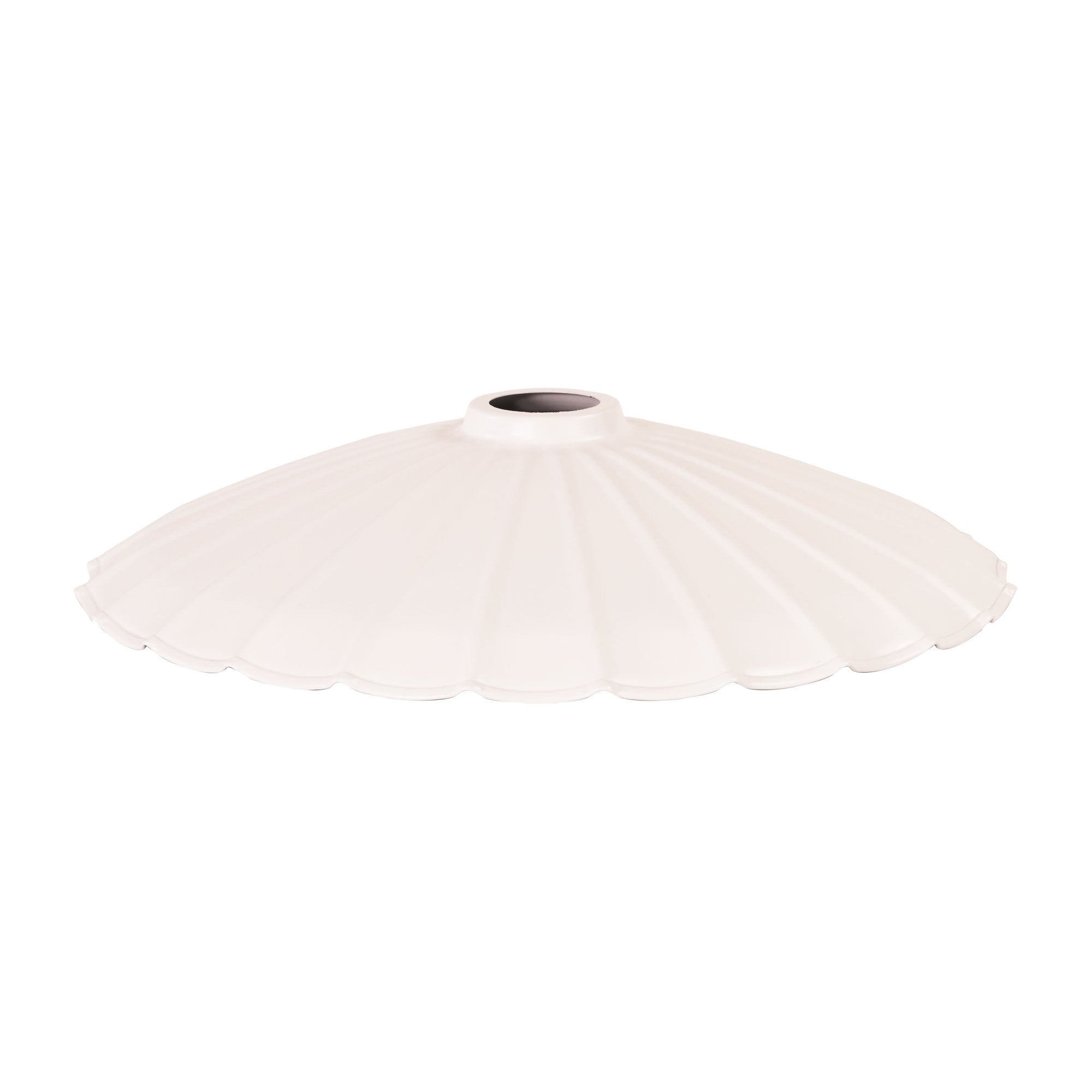 Brolli 35 White 36cm Pleated Metal Shade
