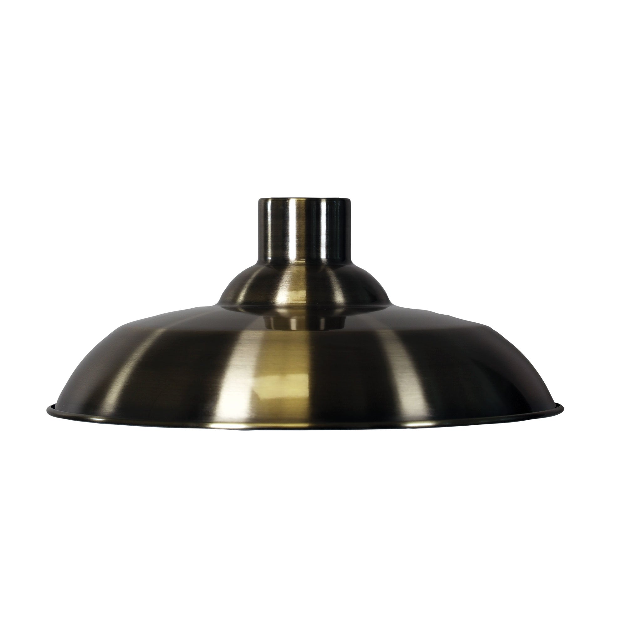 Slater Antique Brass 38cm Plated Industrial Vintage Shade