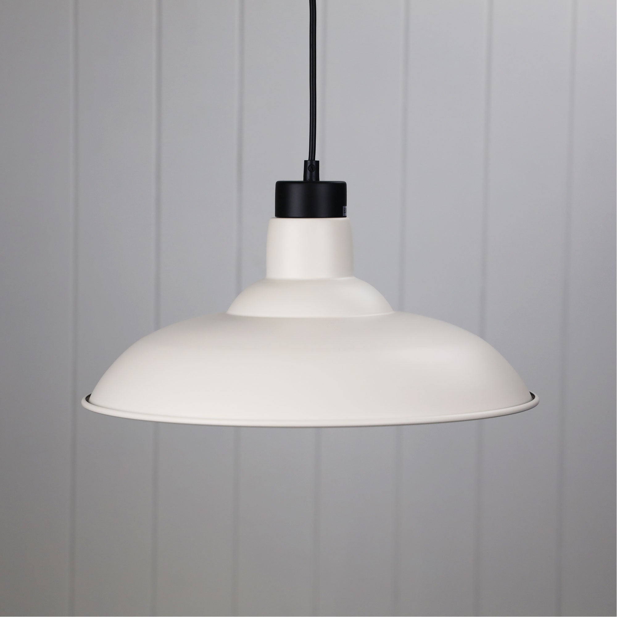 Slater.38 Cream Industrial Vintage Pendant Shade Only