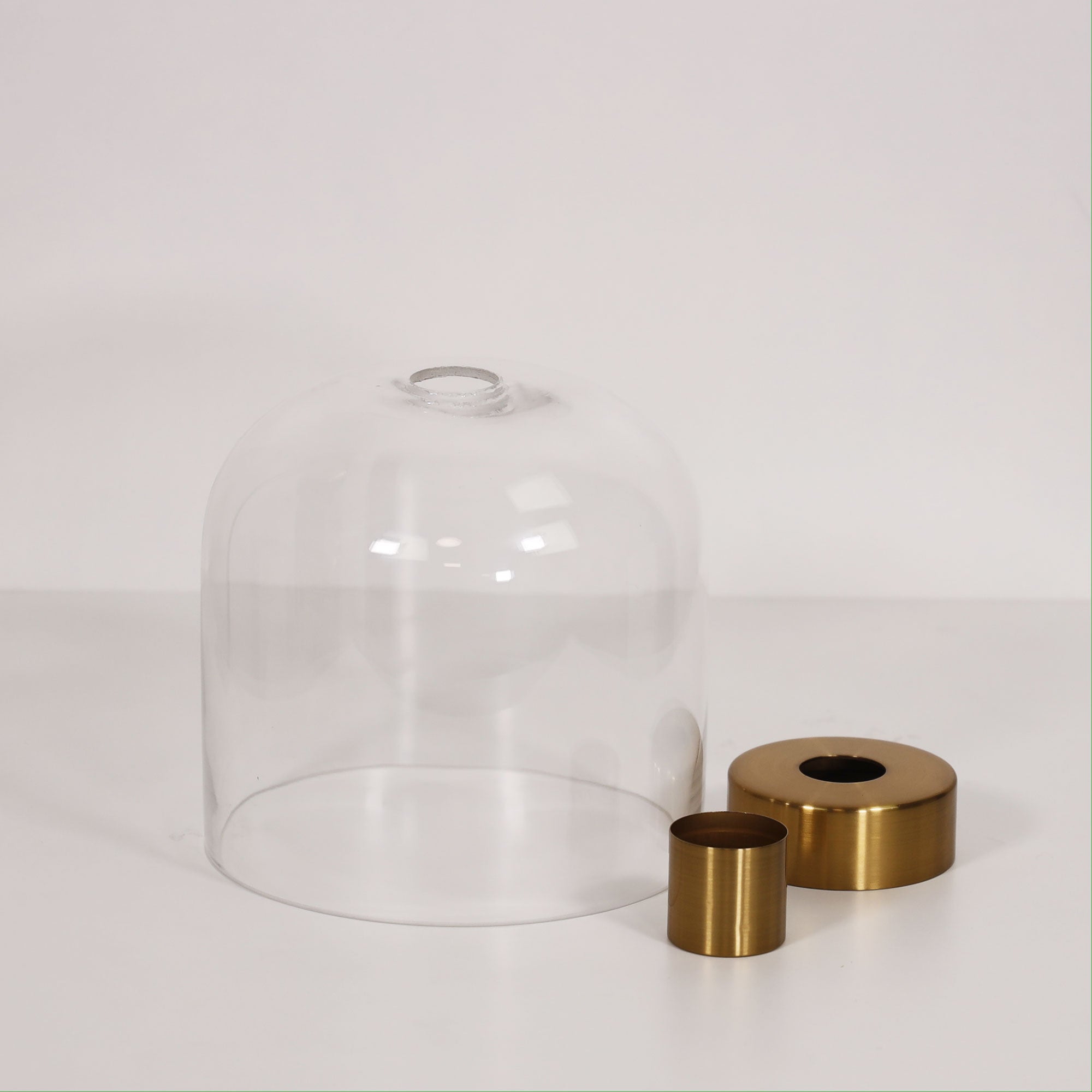 Burton Brass & Clear Glass DIY Shade