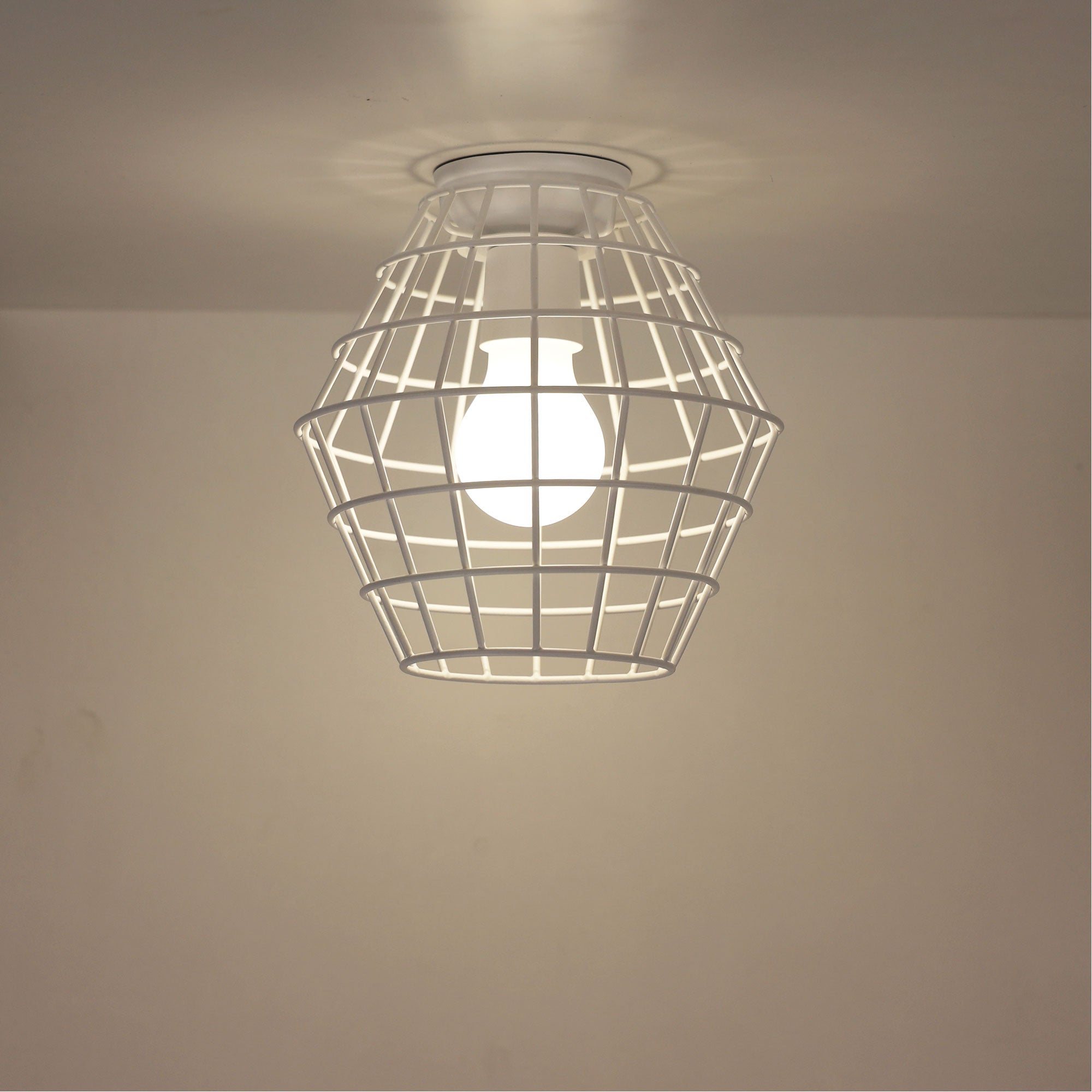 Maci.18 White Wire Retro Industrial DIY Shade