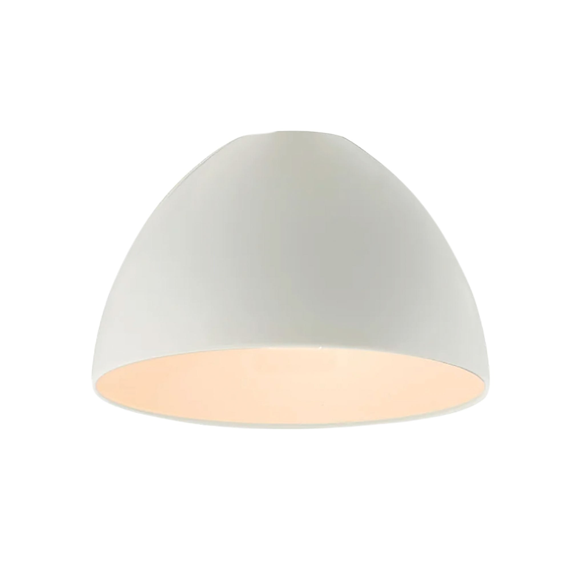 Strobe White 25cm Domed Metal DIY