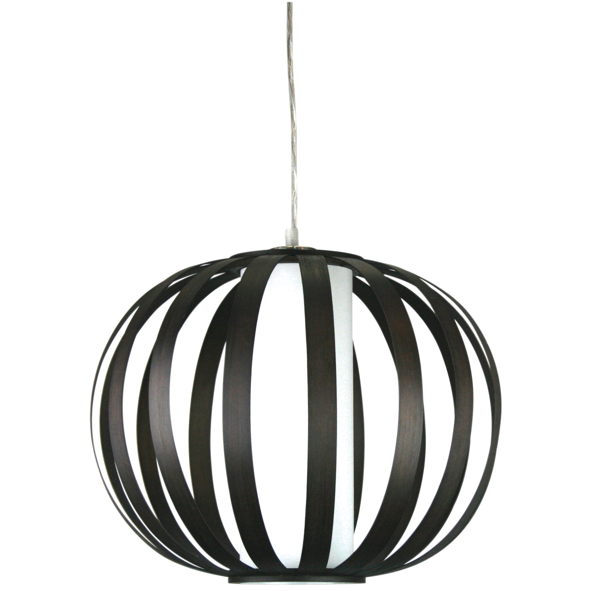 Buco Brown 38cm Dark-Brown Slated-Cane Shade