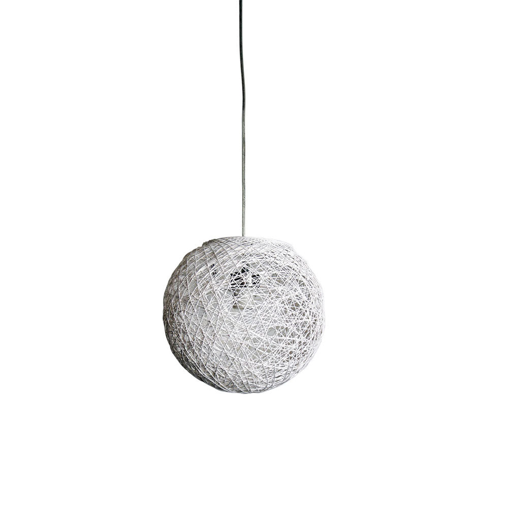 Cocoon 30 30cm White Spun Cotton Pendant Shade