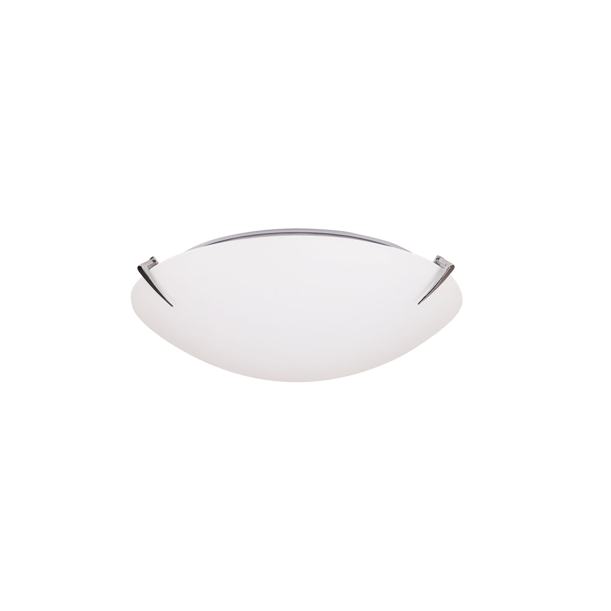 Claw 30 Matt Opal Glass With Chrome Clips E27