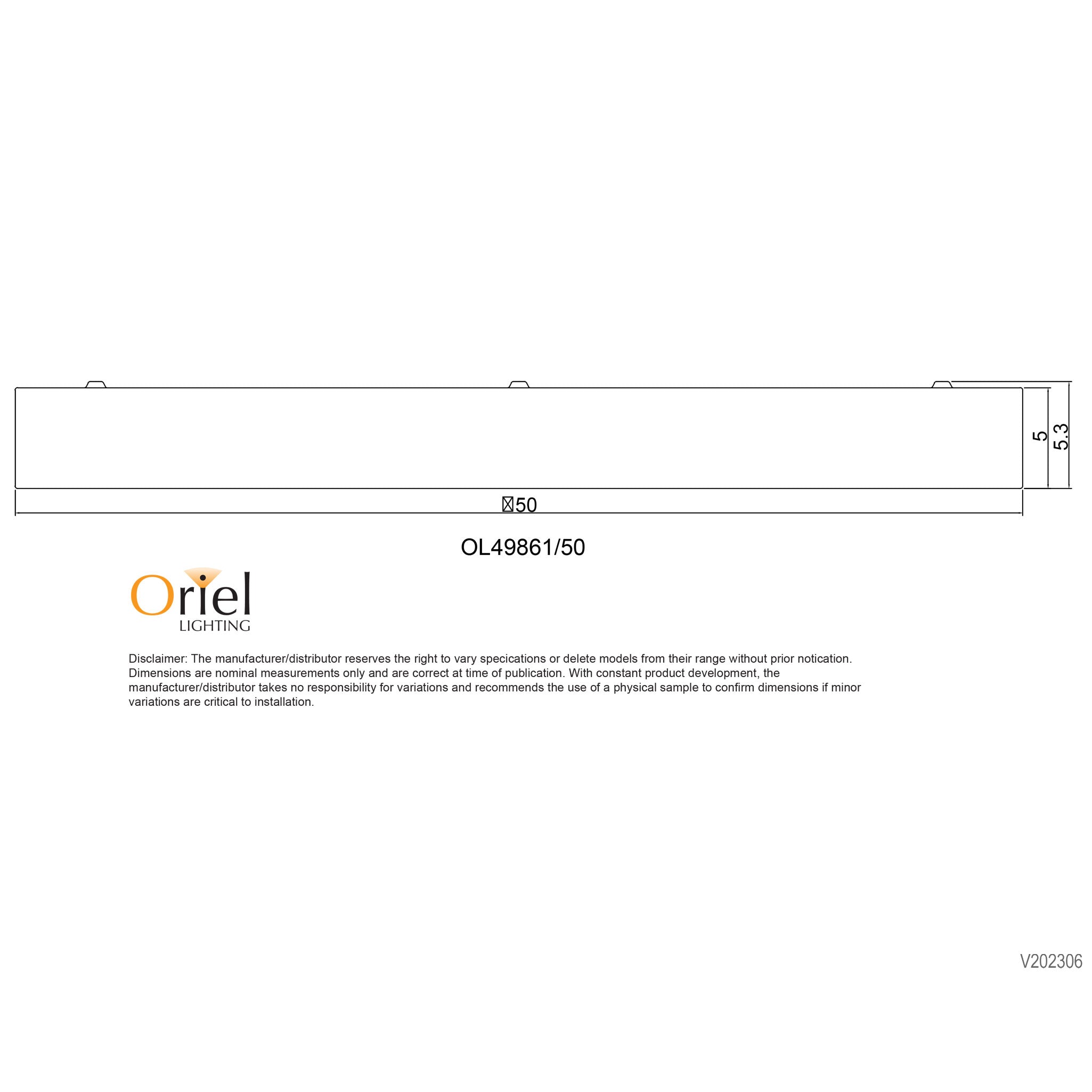 Orbis.50 White 30W CCT LED Oyster Light
