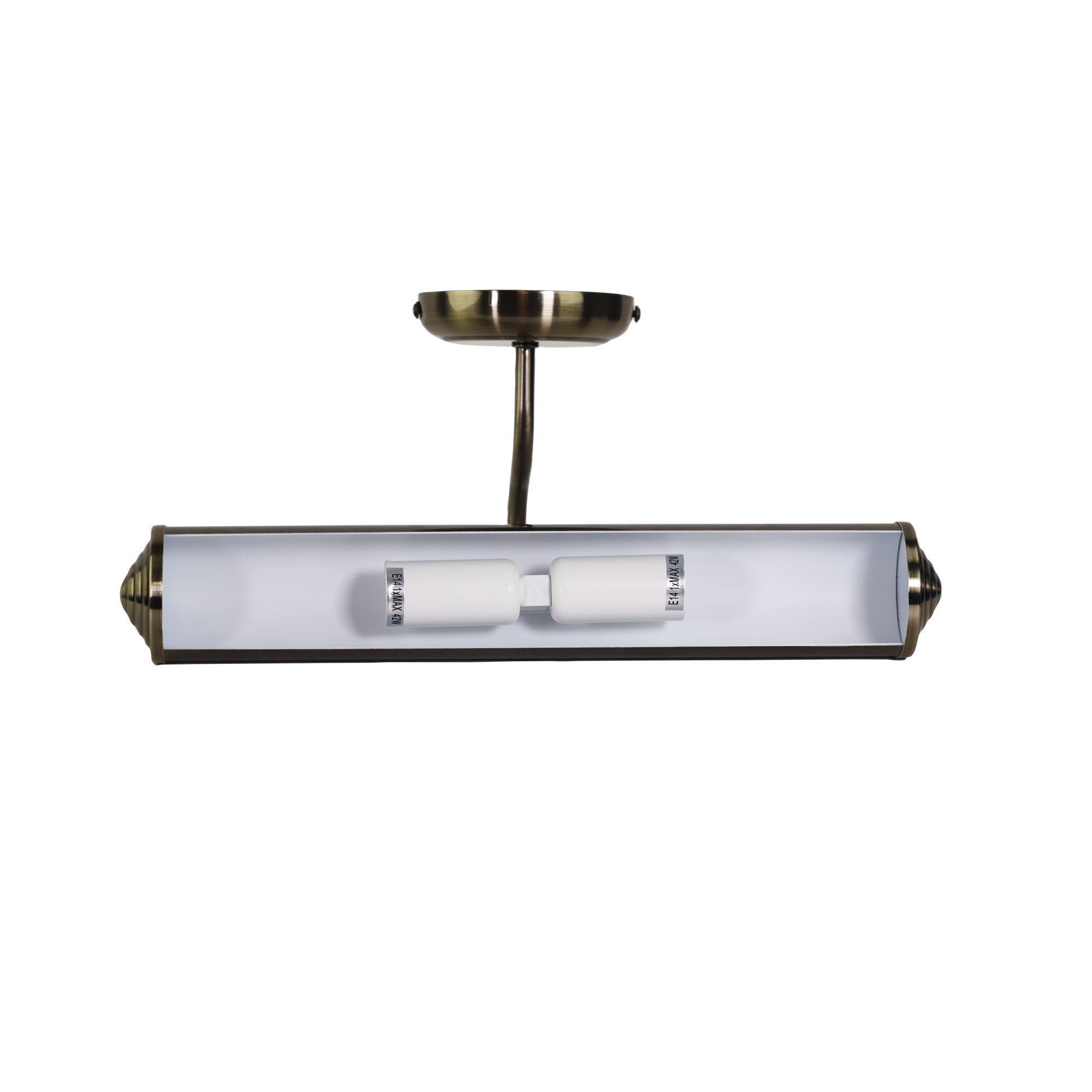 Picture Light Antique Brass 2 Light Wall Light