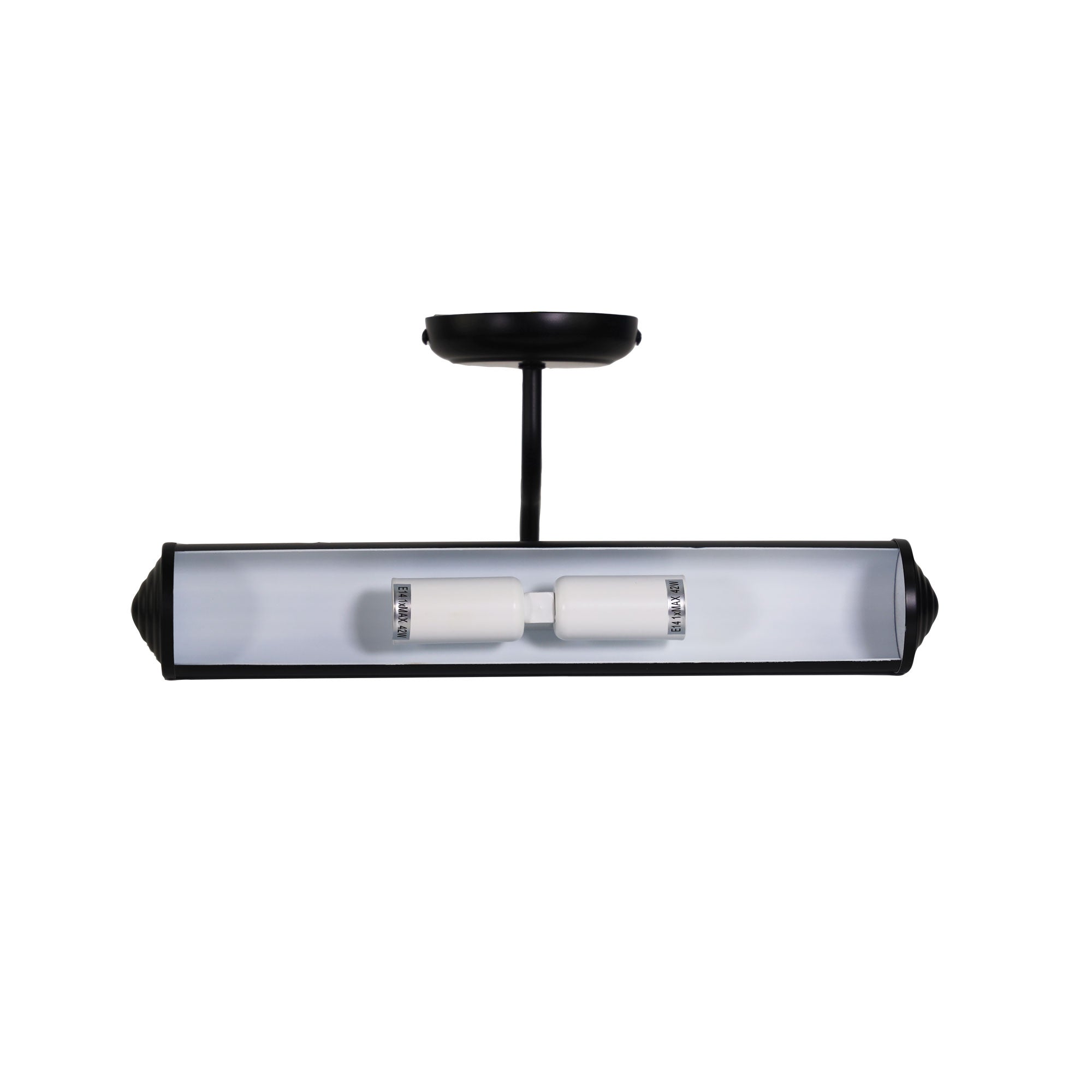 Picture Light Matt Black 2 Light Wall Light