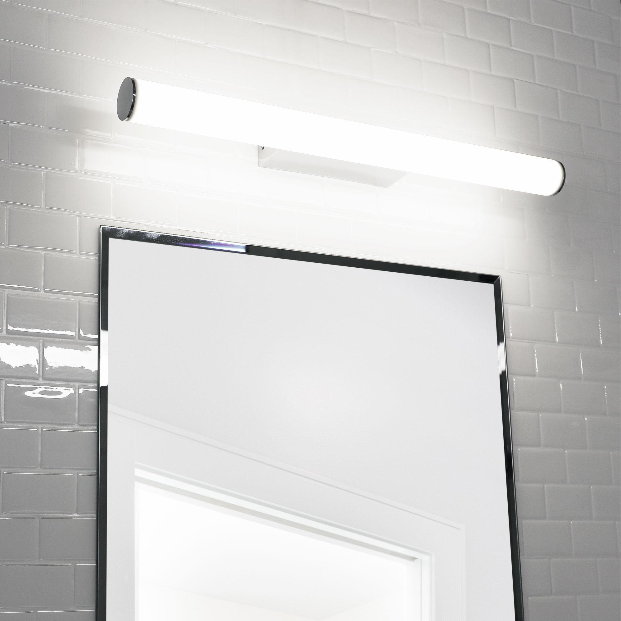 Trella.60 Chrome & Opal 12W CCT IP44 Vanity Light